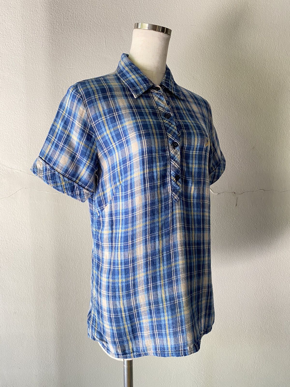 Hysteric Glamour Hysteric Glamour Blue Plaid Button-Up Shirt. Size S / US 4 / IT 40 - 18 Thumbnail