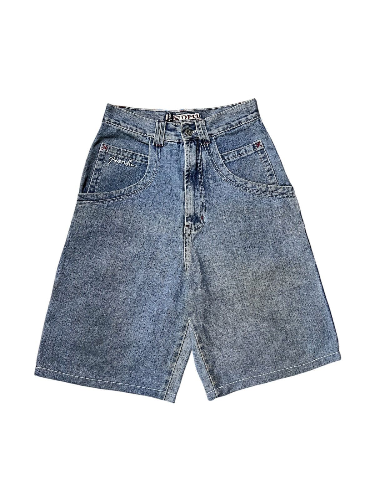 Jean × Vintage VINTAGE BIG POCKET JORTS BY PIENFU JNCO STYLE Size US 26 / EU 42 - 2 Thumbnail