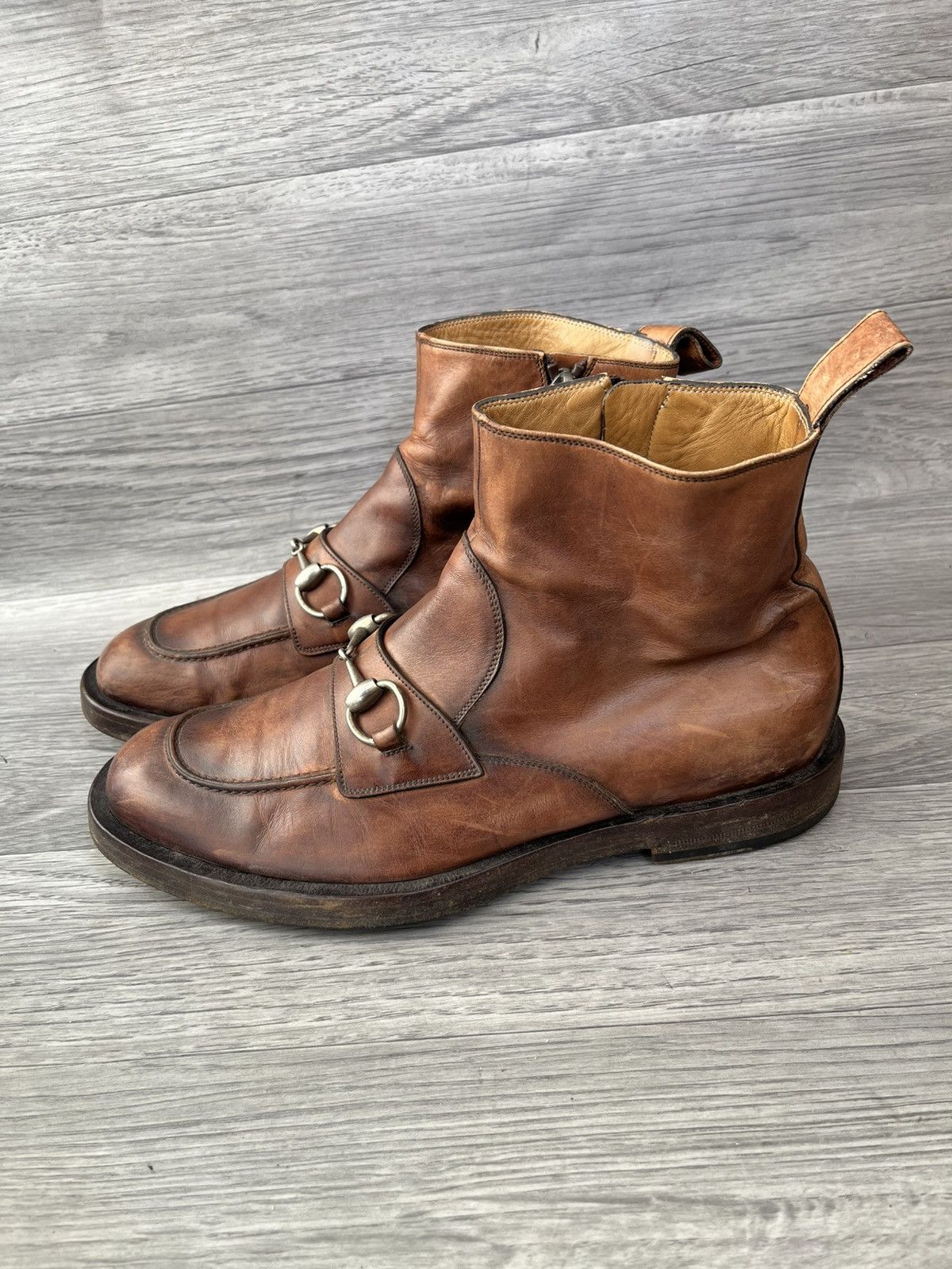 Gucci Gucci horsebit leather dress boots uk7 Size US 8 / EU 41 - 4 Thumbnail