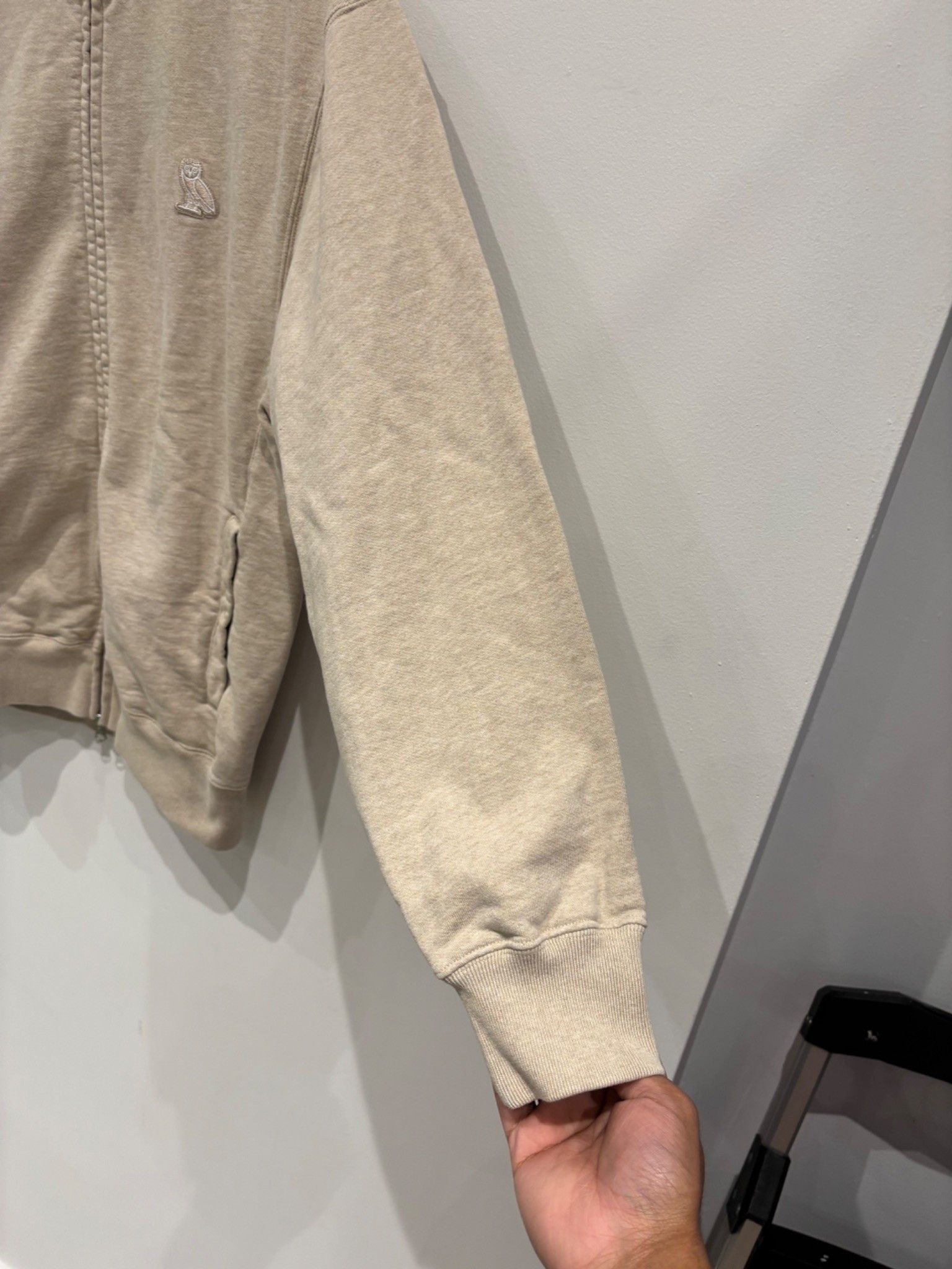 October's Very Own OVO Small Owl Full Zip Sweatshirt Beige Size US S / EU 44-46 / 1 - 4 Thumbnail