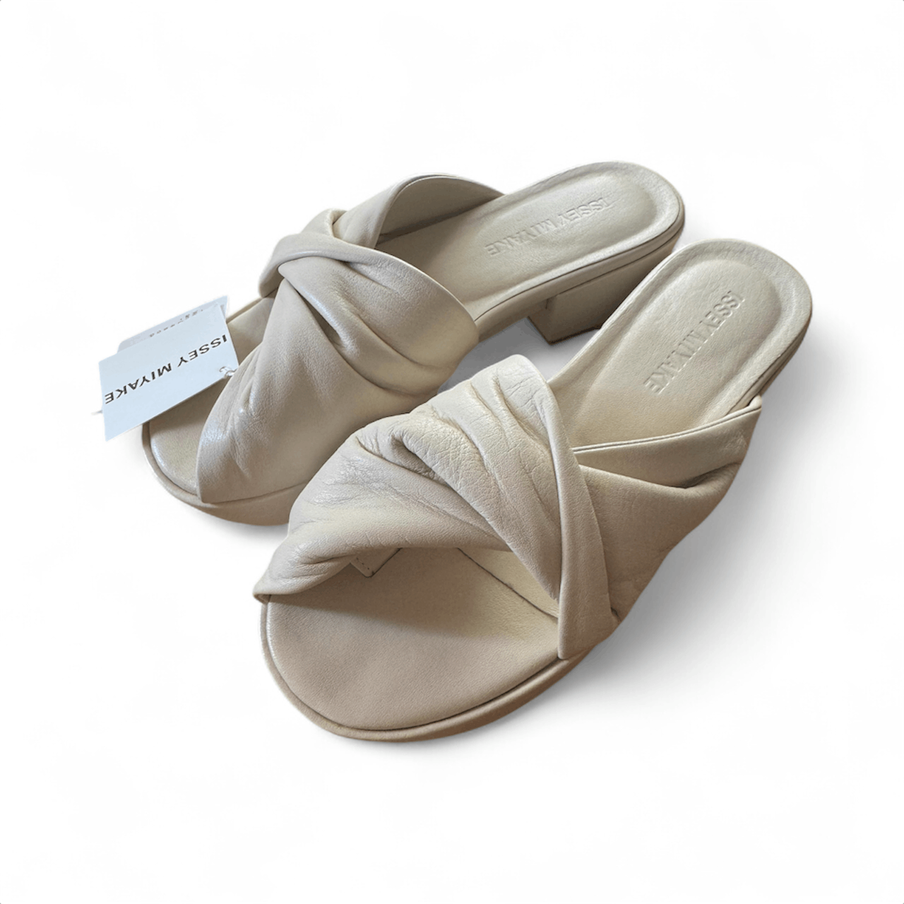 Issey Miyake Beige Twist Sandal Size US 6.5 / IT 36.5 - 2 Thumbnail