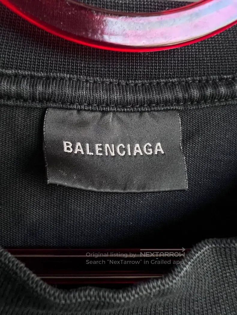Balenciaga Balenciaga Logo Embroidered Short Sleeve Size US XL / EU 56 / 4 - 4 Thumbnail