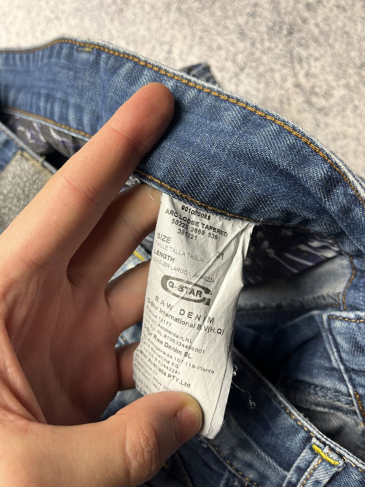 G-Star Vintage G-Star Raw Doubleknee Elwood Jeans Y2K Size US 31 - 19 Thumbnail