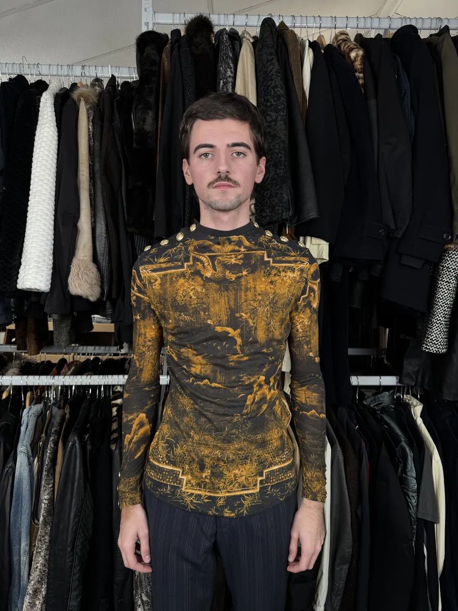 Balmain Balmain Gold & Black Signature Dynasty Sweater Size US S / EU 44-46 / 1 - 3 Thumbnail