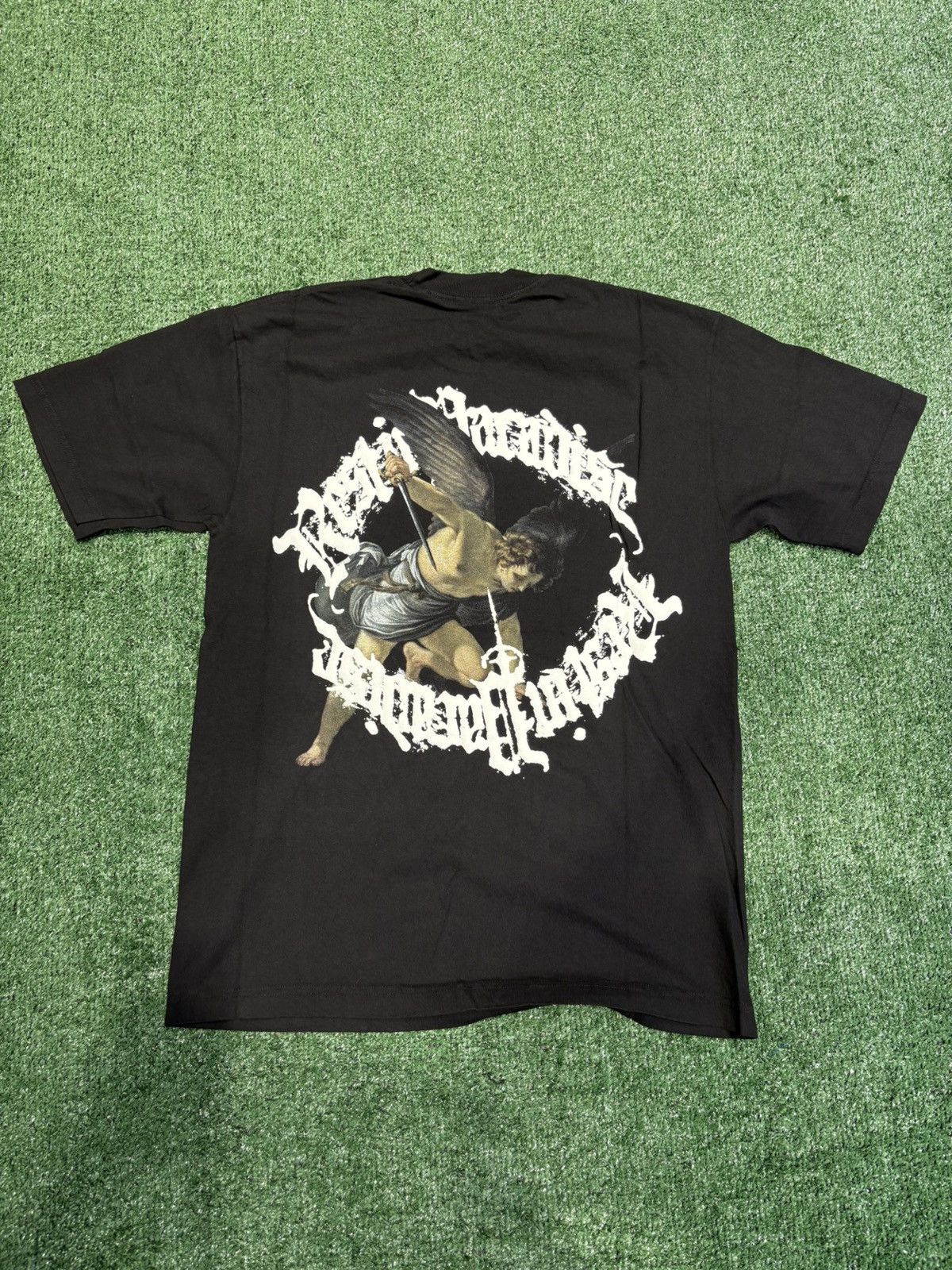 Revenge REVENGE “ST. MICHAELS” TSHIRT - SIZE MEDIUM - (BLACK) Size US M / EU 48-50 / 2 - 2 Thumbnail