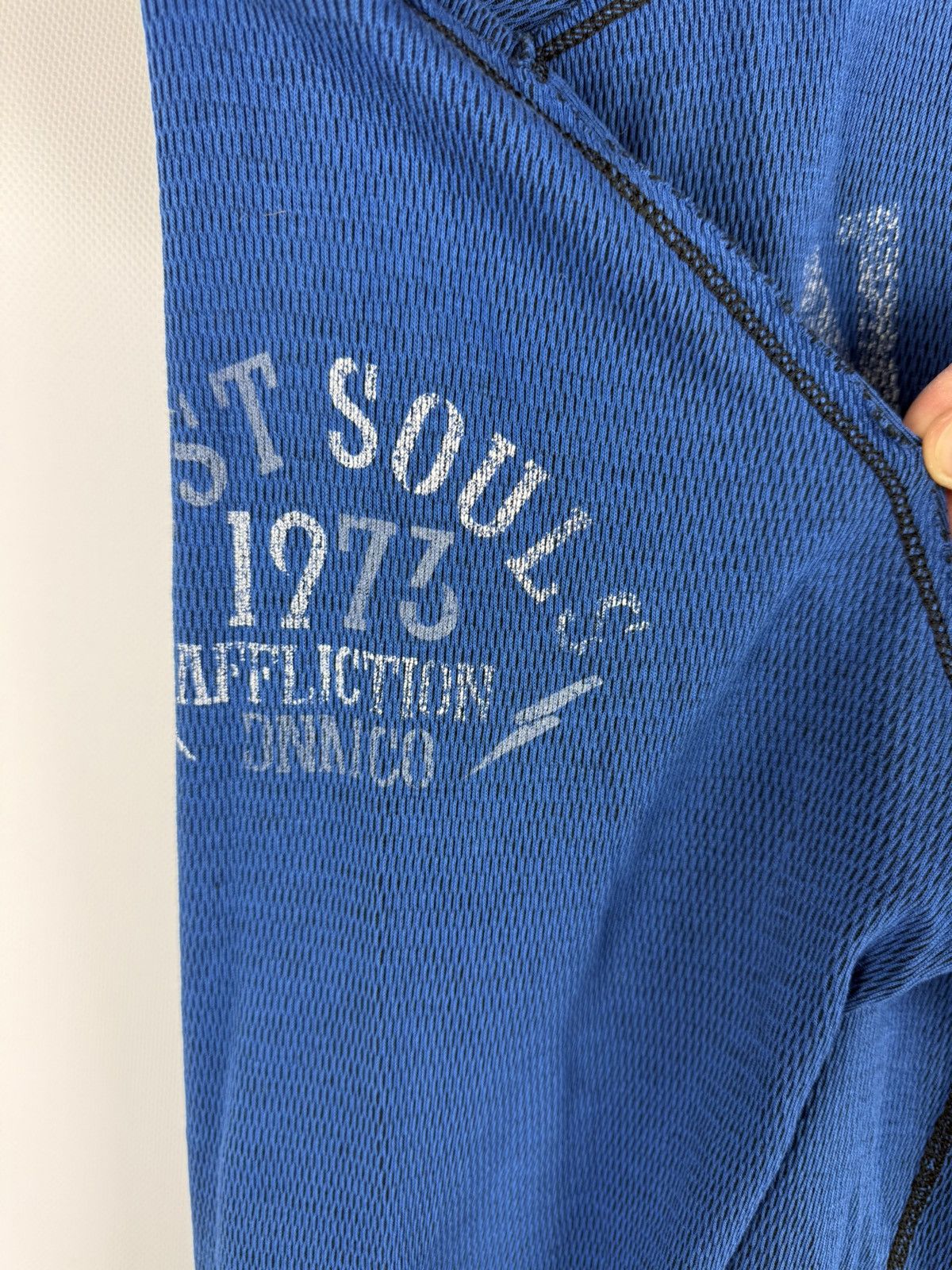 Affliction Affliction Y2K Overprinted Reversible Sweater L/S Pullover Size US XL / EU 56 / 4 - 24 Thumbnail