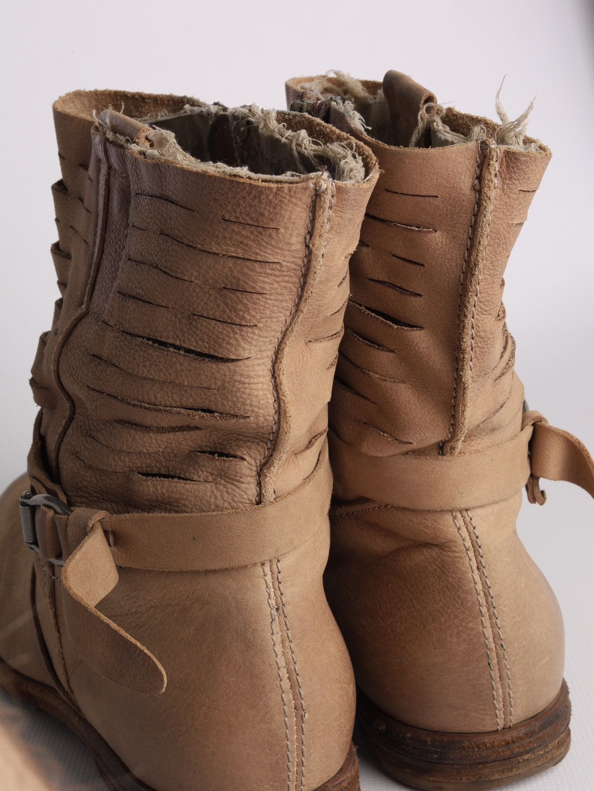 A.S.98 A.S.98 AS98 Airstep Leather Beige High Boots Shoes Size US 11 / IT 41 - 15 Thumbnail