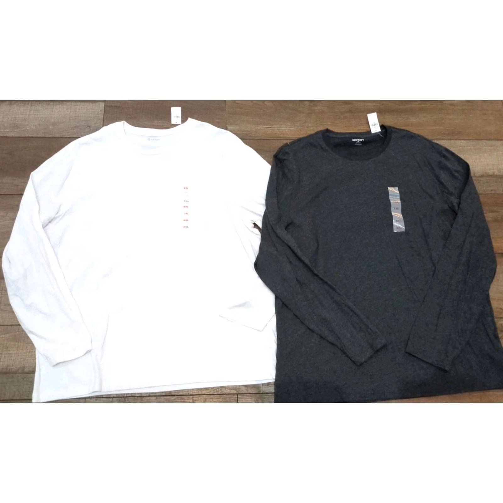 Old Navy Old Navy Men’s Long Sleeve Pullover Shirts 2XL White/Gray NWT Size US XXL / EU 58 / 5 - 2 Thumbnail