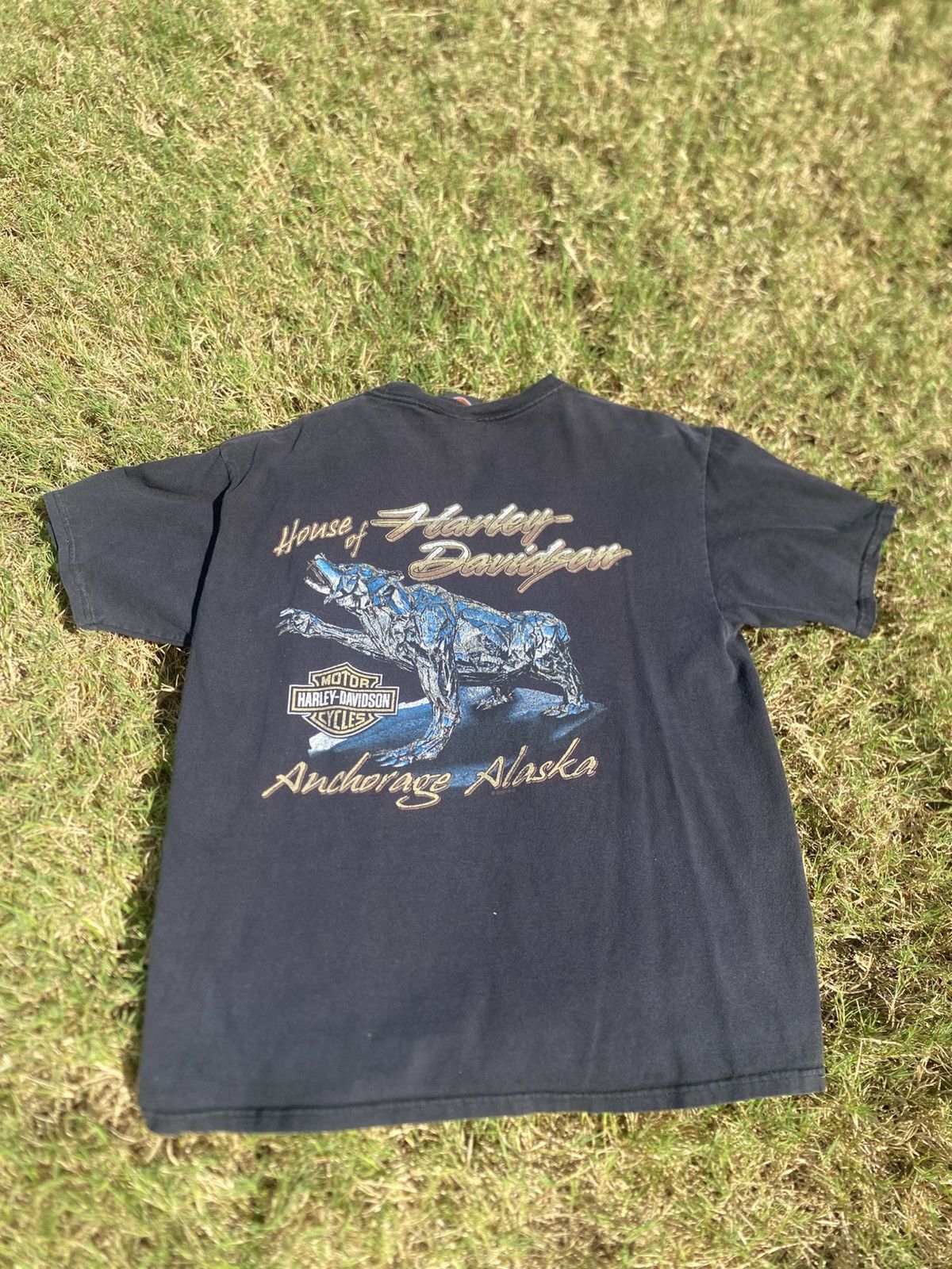 Harley Davidson Vintage Alaska Harley Davidson with bear Size US L / EU 52-54 / 3 - 4 Thumbnail