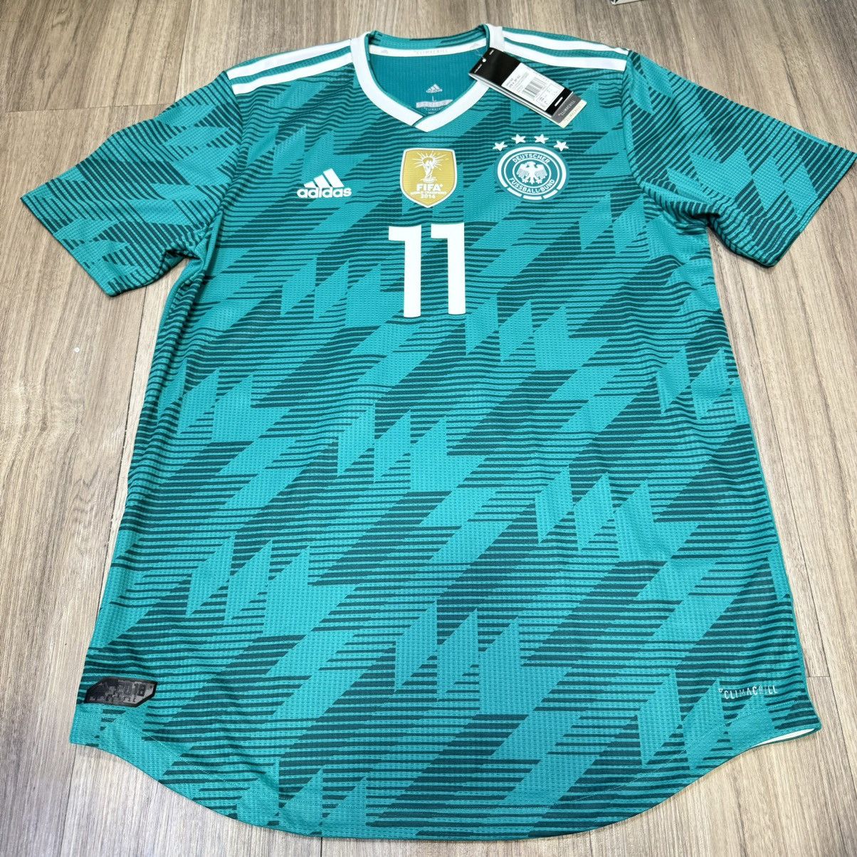 Adidas Germany 18/19 player issue away shirt #11 Reus (Bnwt) Size US L / EU 52-54 / 3 - 1 Thumbnail