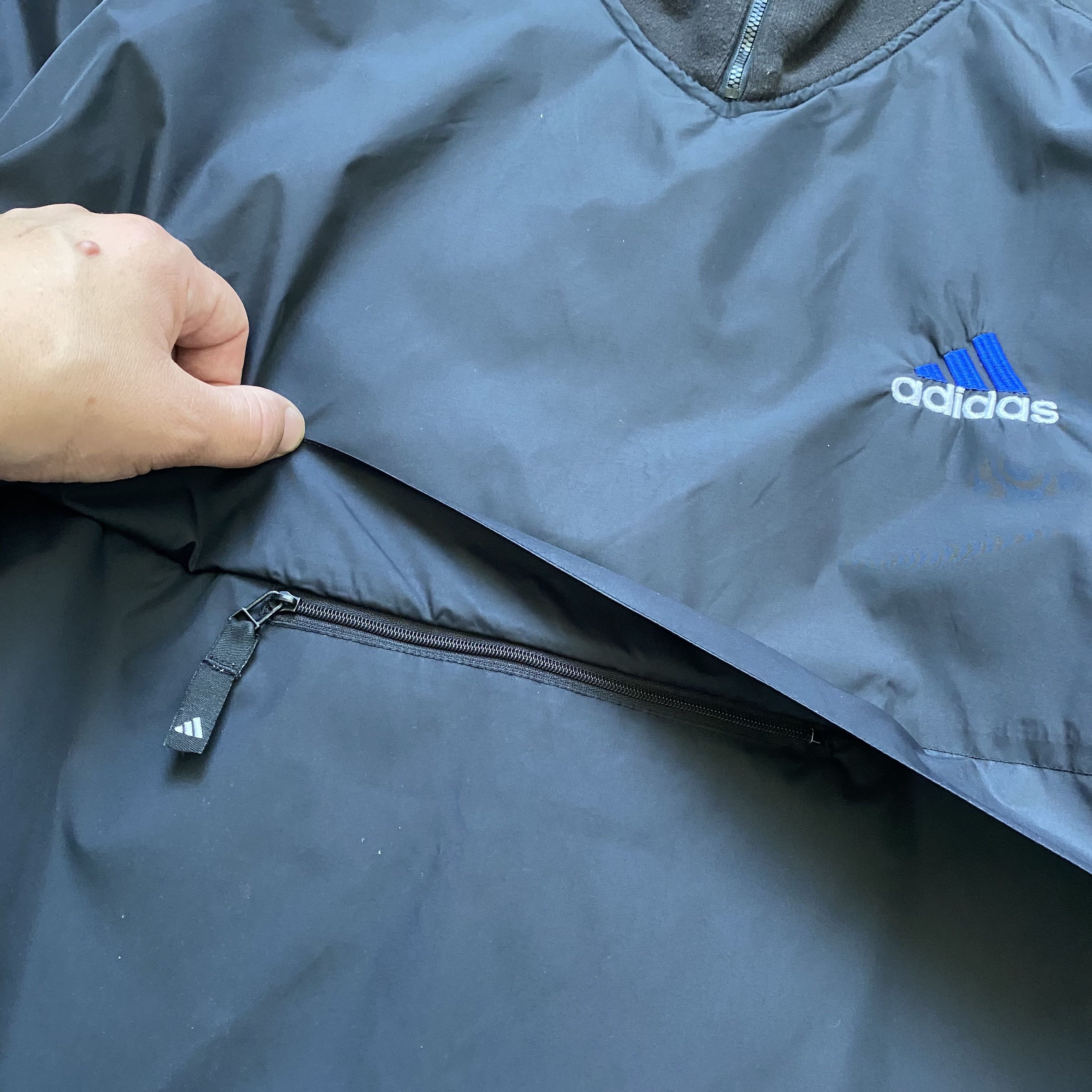 Adidas Vintage 90s Adidas nylon boxy jacket anorak Fleece lining Size US L / EU 52-54 / 3 - 7 Thumbnail