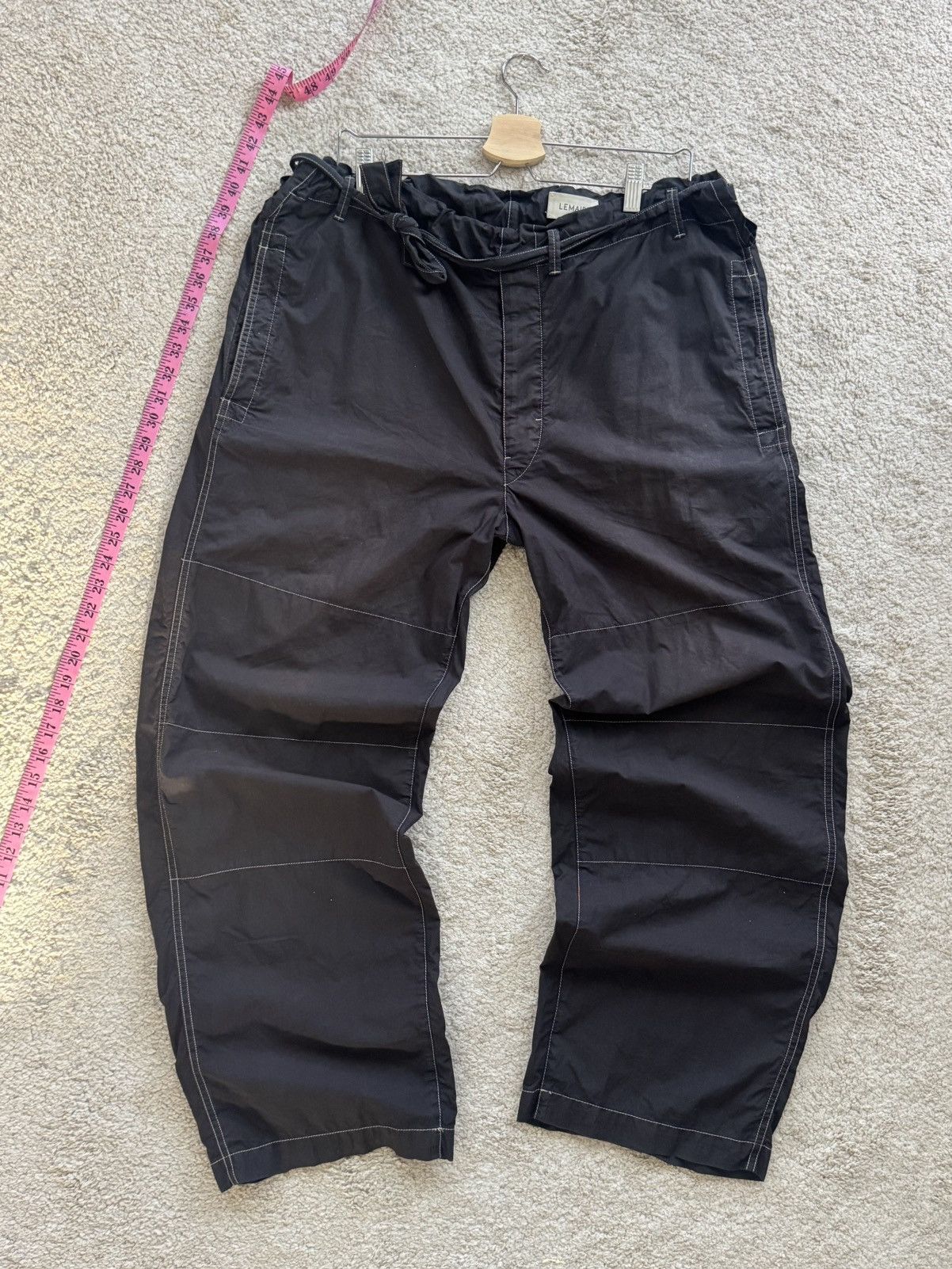 Lemaire Judo Belted Trousers Size US 32 / EU 48 - 1 Thumbnail