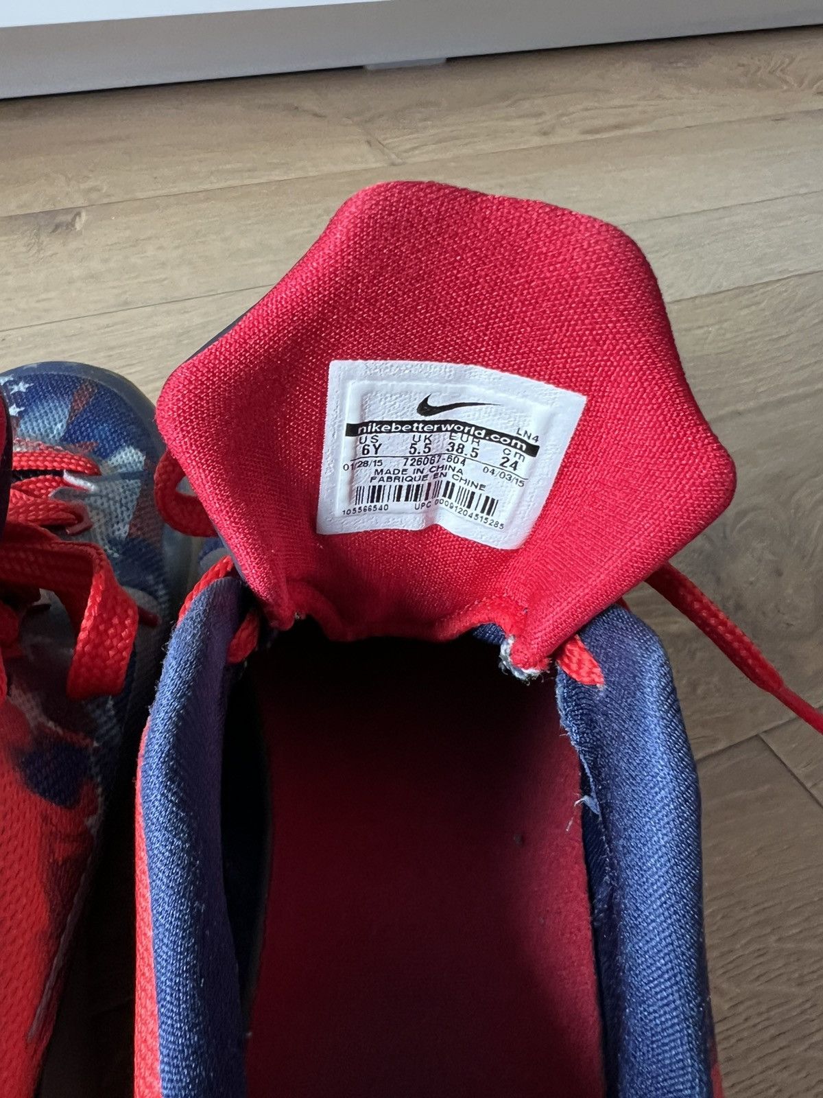 Nike × Vintage Nike Kobe 10 independence day Size US 6 / EU 39 - 7 Thumbnail
