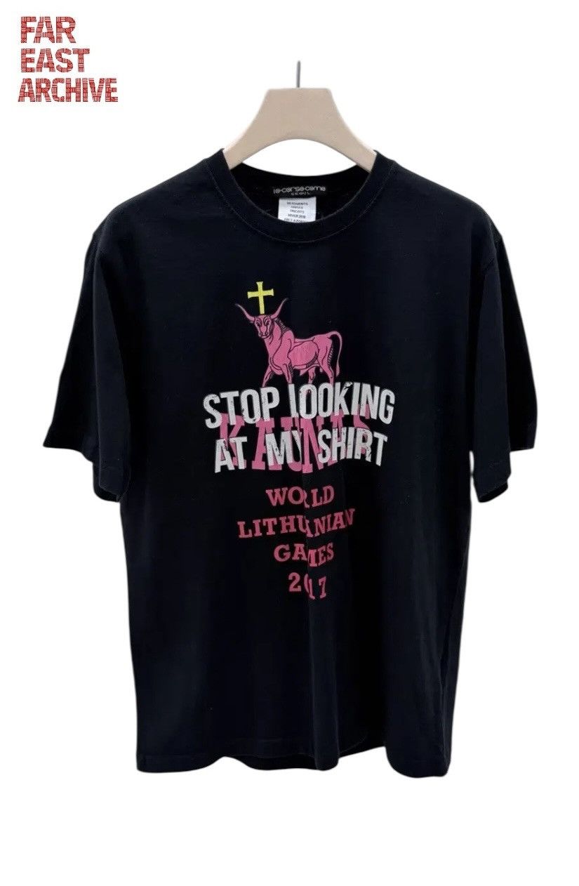 Vetements VETEMENTS FW19 “STOP LOOKING AT MY SHIRT” TROMPE L'OEIL