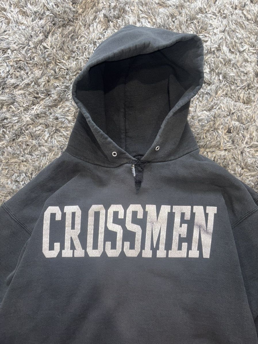 Lee CROSSMEN vintage washed black hoodie Size US M / EU 48-50 / 2 - 2 Thumbnail