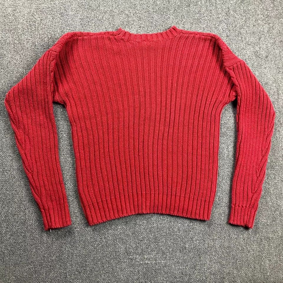 Old Navy × Vintage Old Navy Sweater Womens Large Cable Knit Chunky Ramie Size L / US 10 / IT 46 - 7 Thumbnail