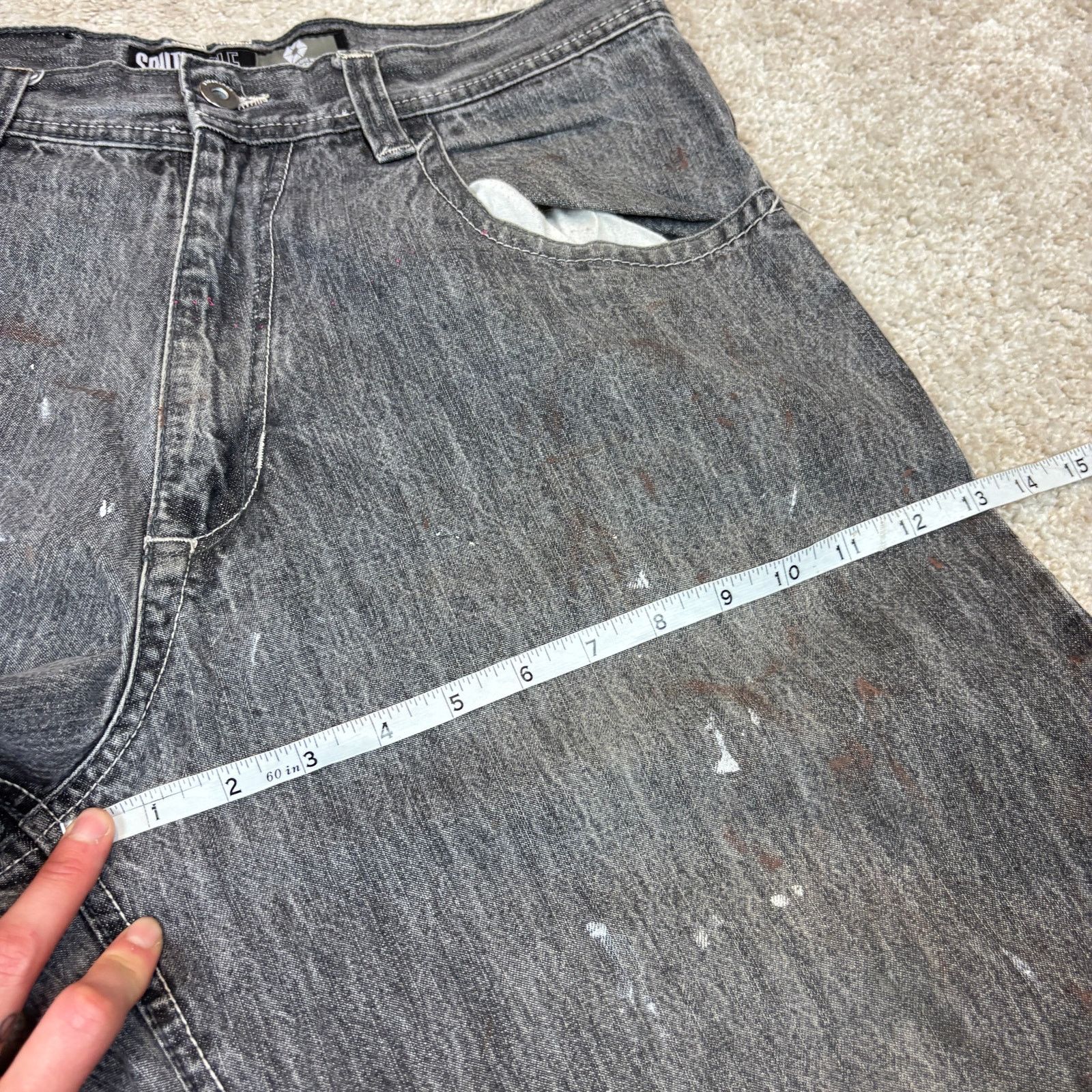 Southpole Vintage Southpole Y2K Baggy Paint Splatter Jeans Men's 34x30 Size US 34 / EU 50 - 9 Thumbnail
