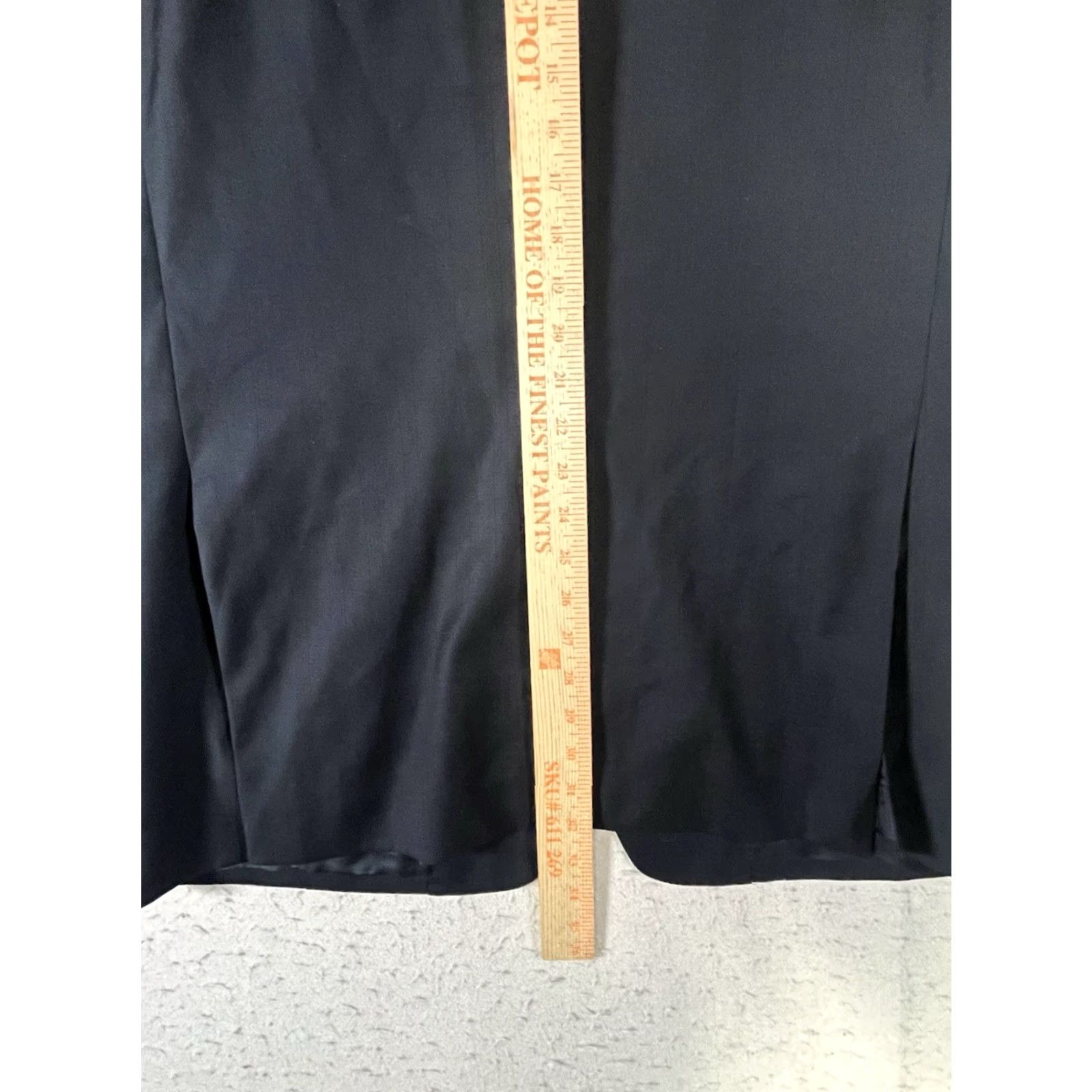 Nordstrom Nordstrom Sport Coat Blazer 42L Black Wool Mens Jacket Notch Lapel Two-Button Vintage No (Preppy Office Career University) Size 42R - 4 Thumbnail