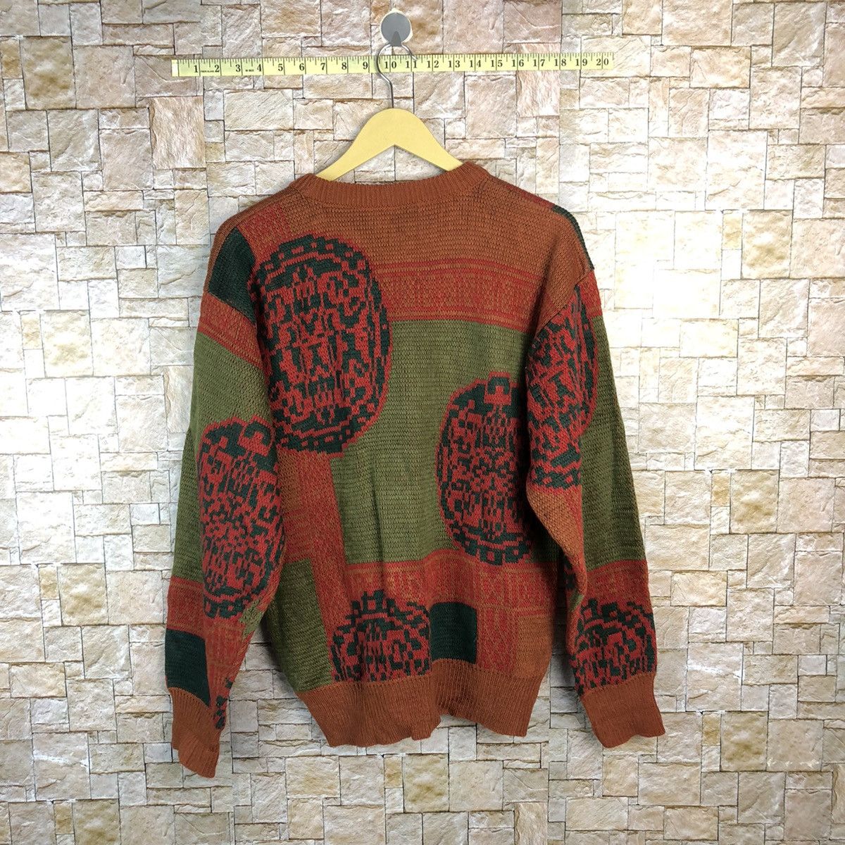 Homespun Knitwear Catax Orange art vintage japan sweatshirt Knitwear #A692 Size US M / EU 48-50 / 2 - 13 Thumbnail