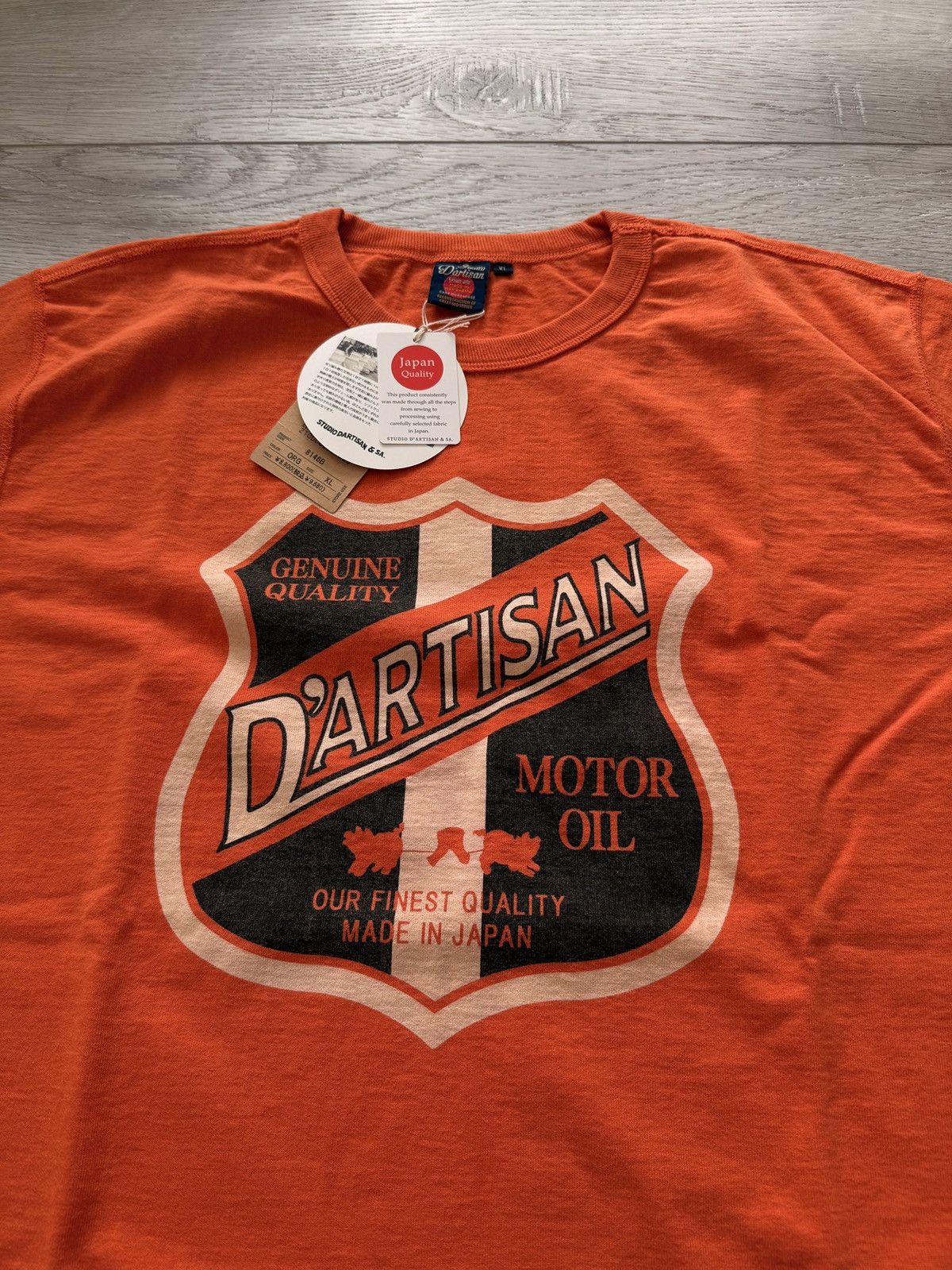 Studio D'Artisan Studio D’Artisan Heavyweight Loopwheeled Tee T Shirt Orange Size US XL / EU 56 / 4 - 4 Thumbnail