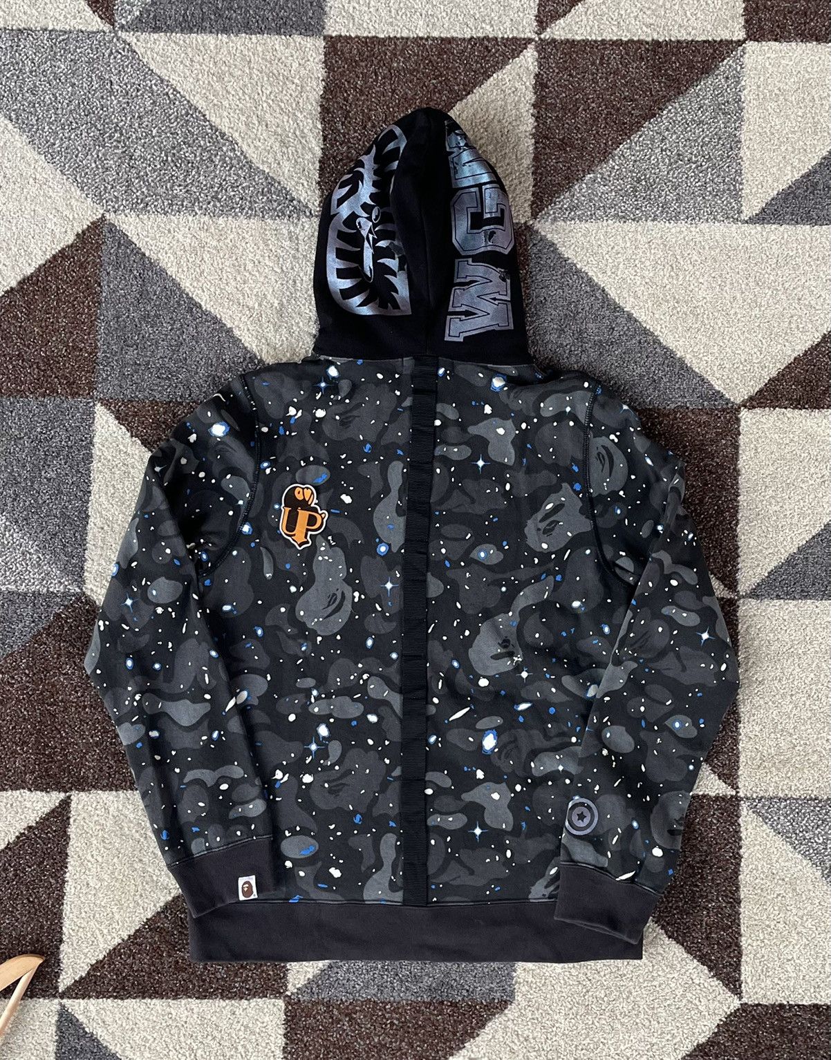 Bape Space Camo Shark Full Zip Hoodie Size S / US 4 / IT 40 - 3 Thumbnail