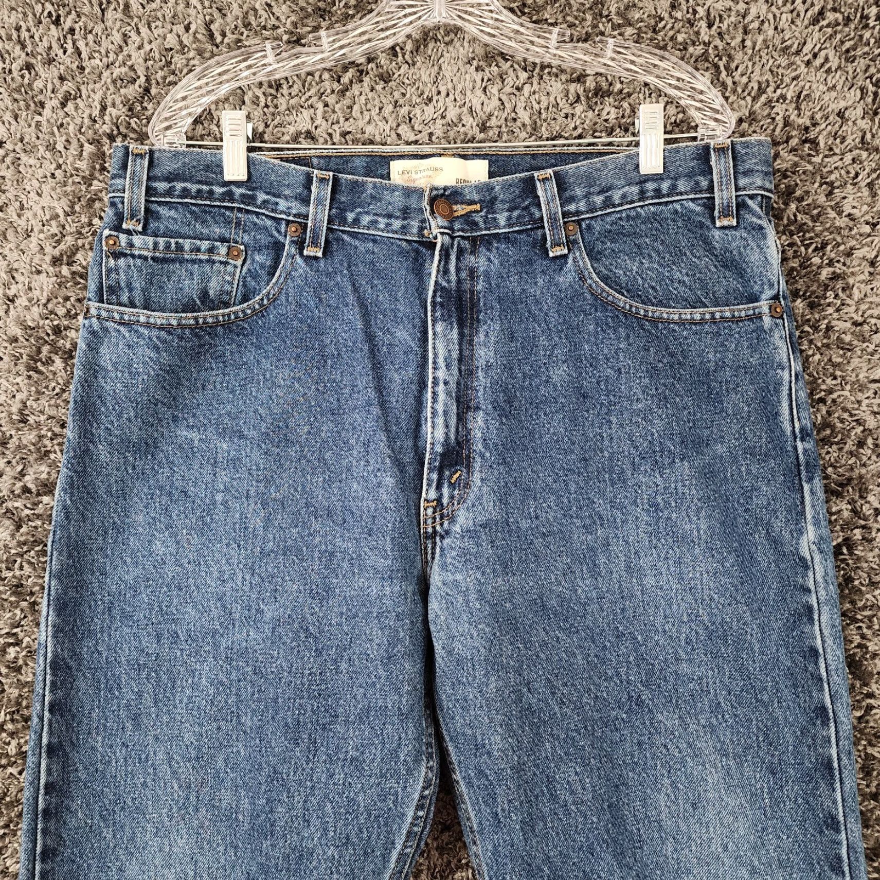Levi's VINTAGE Levi's Jeans Mens Regular 38x29 Blue Cotton Straight Pants Men Size US 38 / EU 54 - 2 Thumbnail