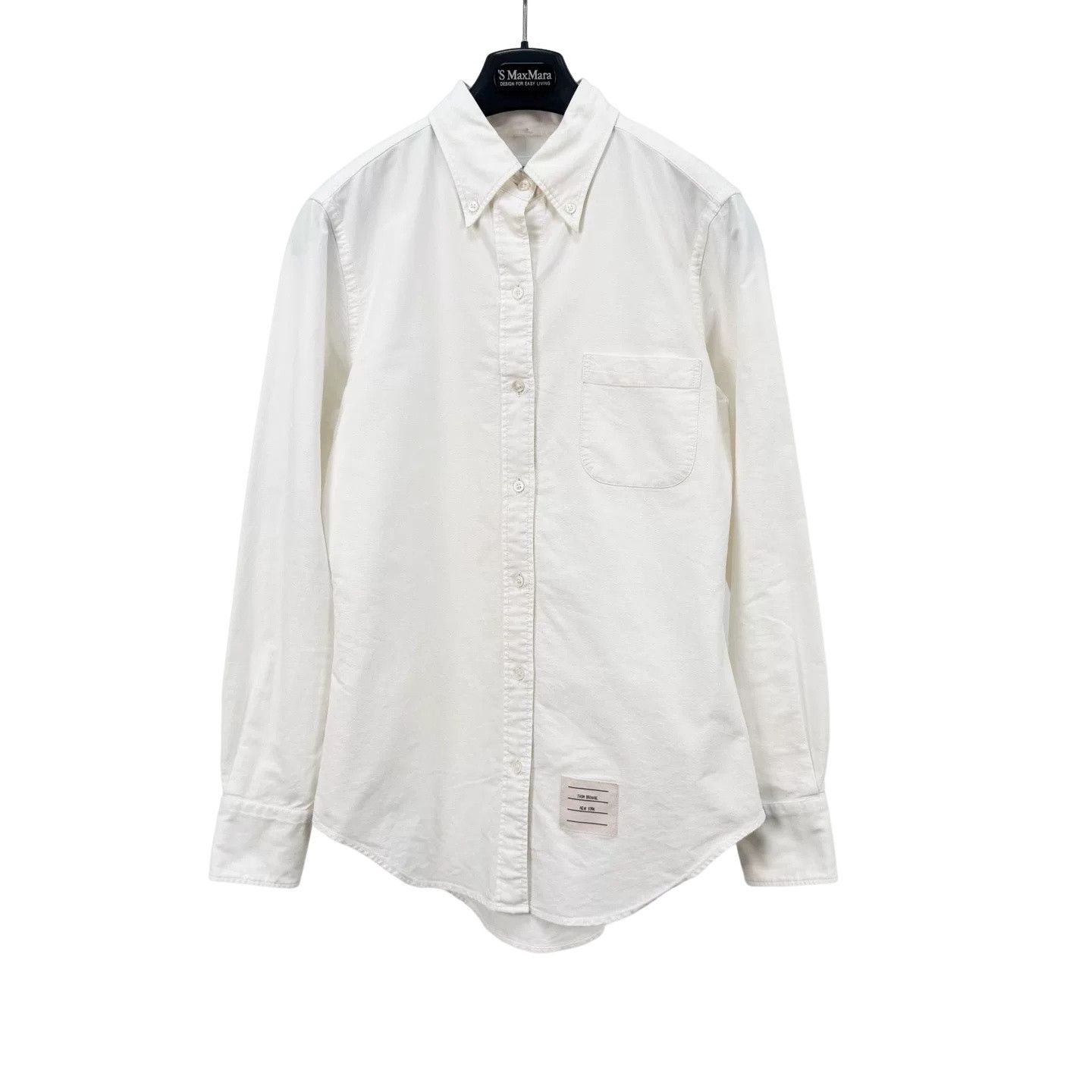 Thom Browne Thom Browne White Oxford Button Down Shirt US L Size US L / EU 52-54 / 3 - 1 Thumbnail