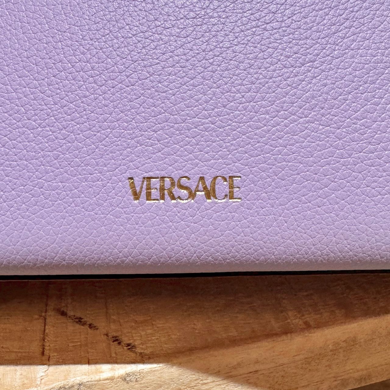 Versace Versace Lilac Leather La Medusa Small 2 Way Handbag Size ONE SIZE - 6 Thumbnail