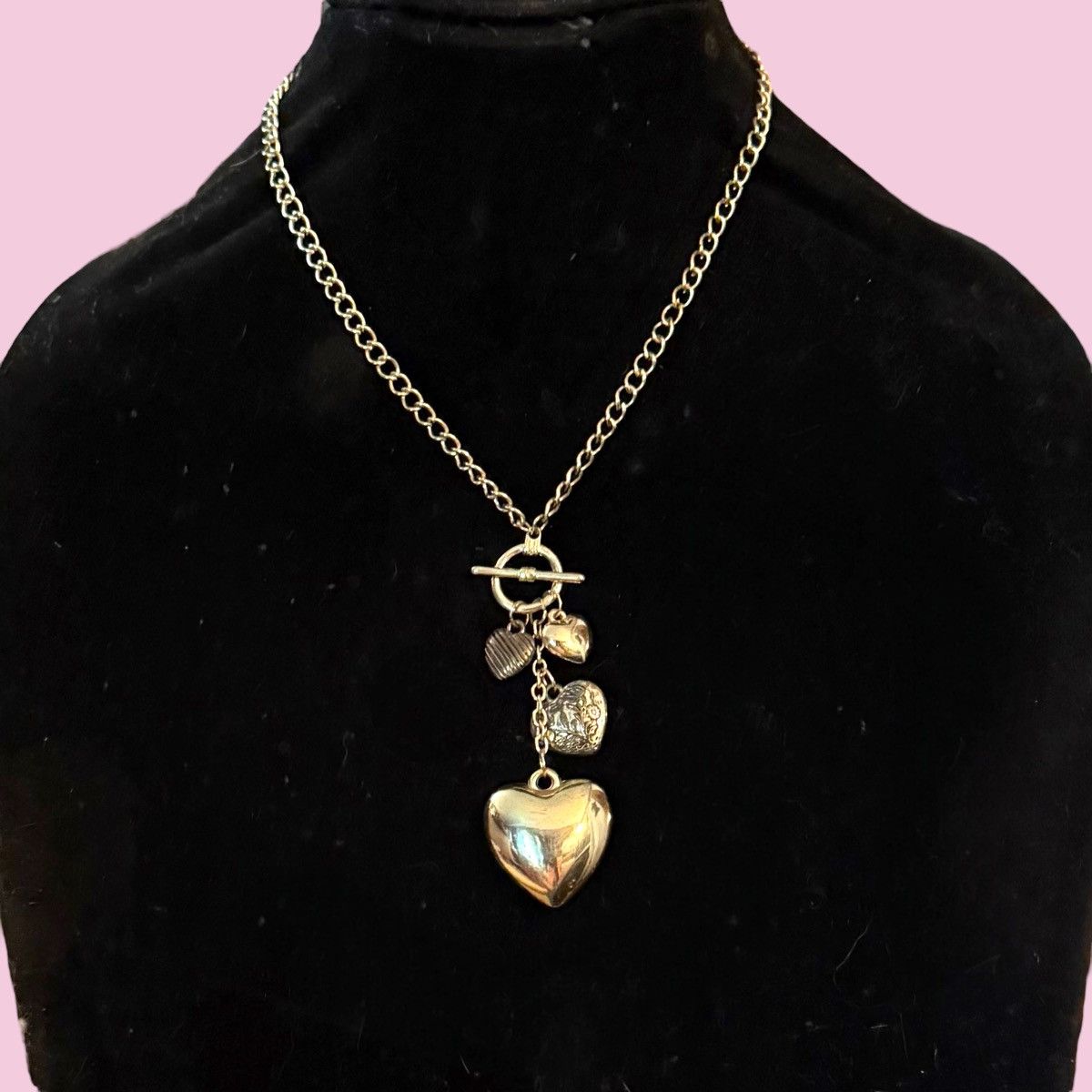 Other Gold tone heart tassel toggle necklace Size ONE SIZE - 1 Thumbnail
