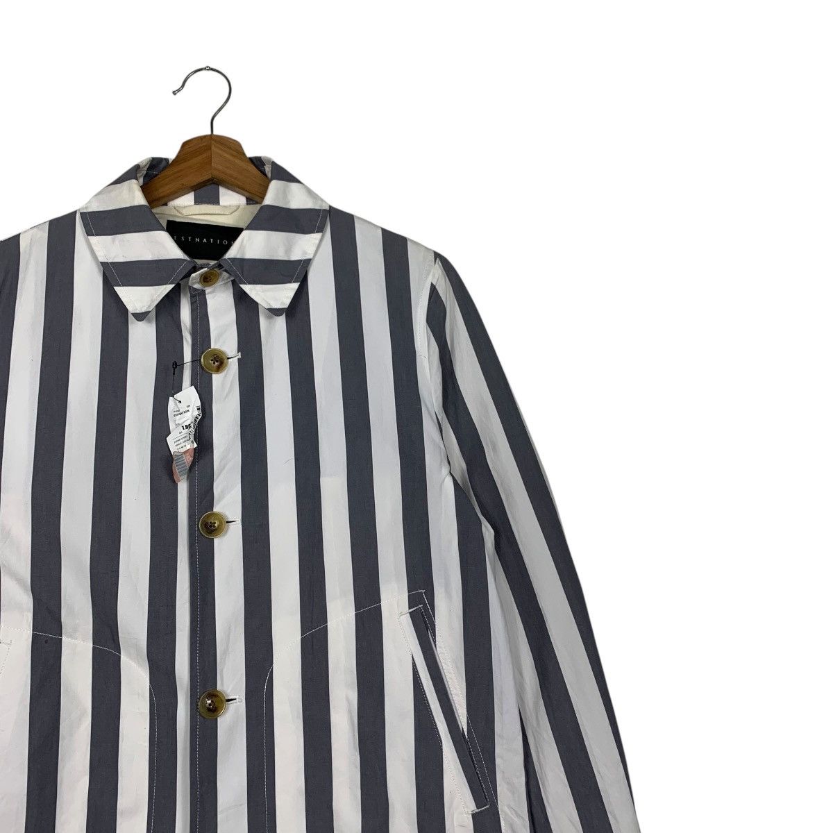 Japanese Brand ESTNATION Made in Japan Striped Button Shirt #2361-C106 Size US M / EU 48-50 / 2 - 5 Thumbnail