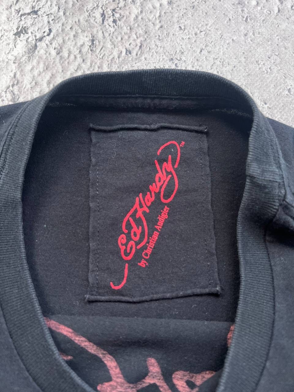 Ed Hardy × Vintage Mens Vintage Ed Hardy T Shirt by Christian Audigier y2k rare Size US L / EU 52-54 / 3 - 4 Thumbnail