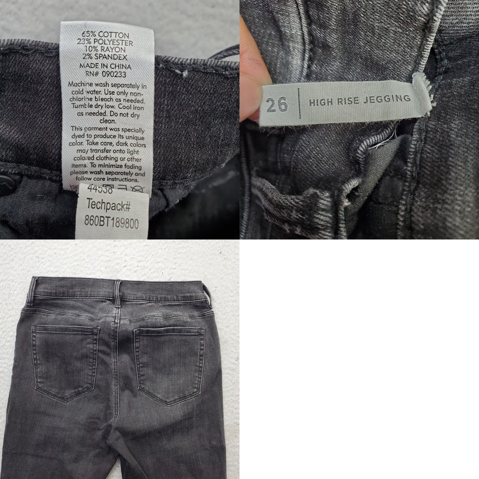 Pacsun PacSun Jegging Jeans Women 26 High Rise Dark Wash Distressed Cuffed Hem Shirt? Size 26" / US 2 / IT 38 - 8 Thumbnail