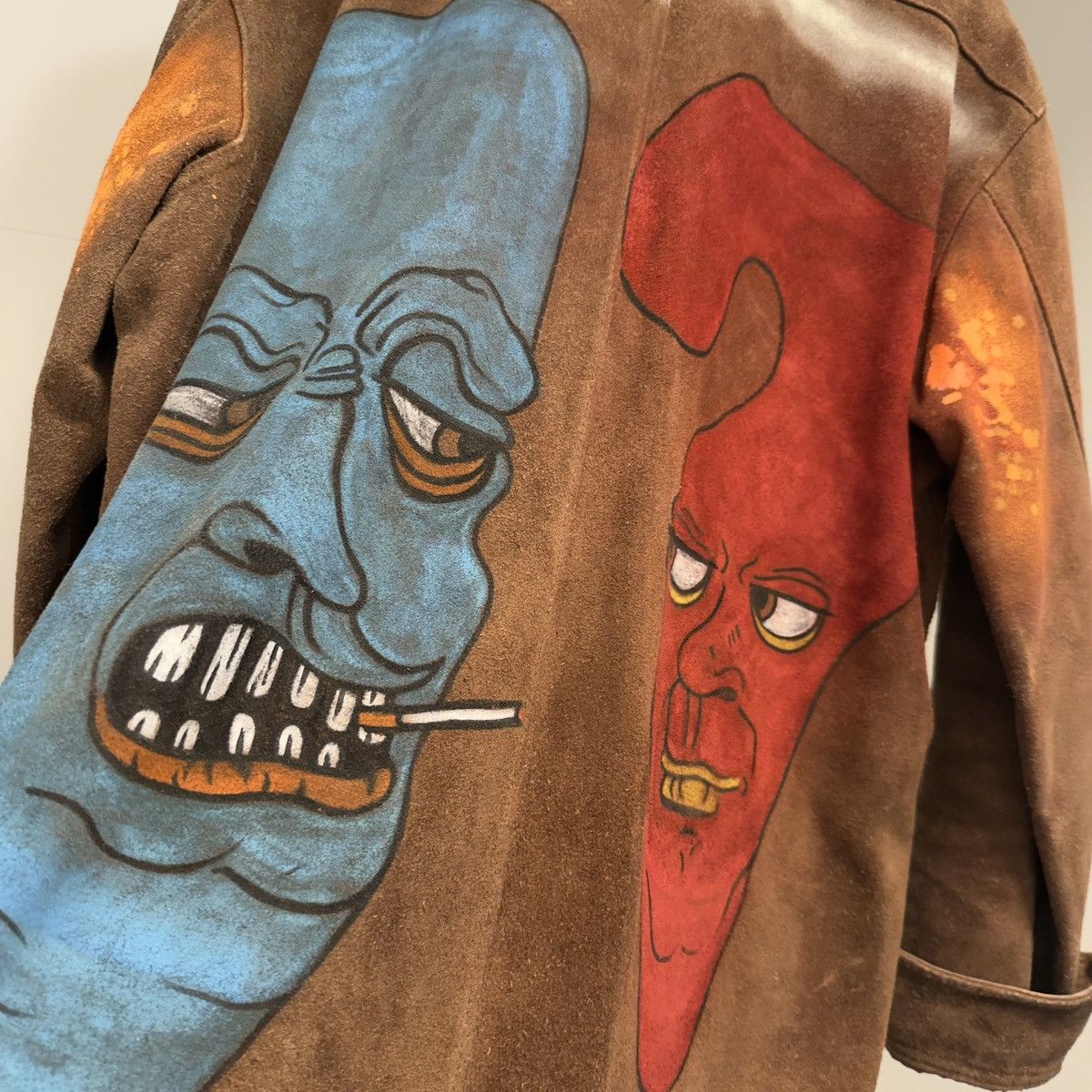 Stussy Vintage 90s Stüssy Brown Suede Shirt Jacket XL – Custom Size US XL / EU 56 / 4 - 4 Thumbnail