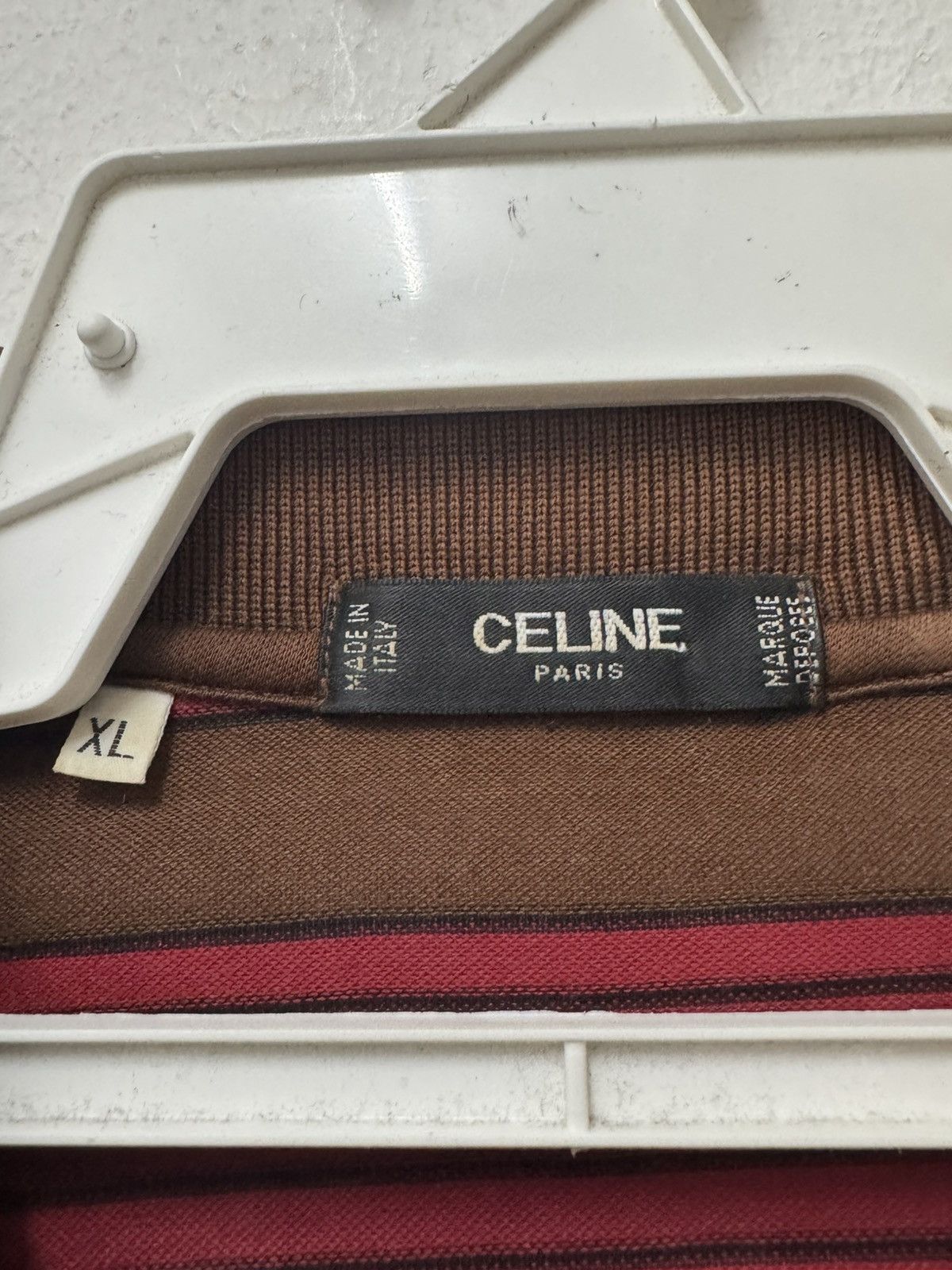 Celine Celine Polo Golf Single Pocket Line Collar Tee Size US XL / EU 56 / 4 - 4 Thumbnail