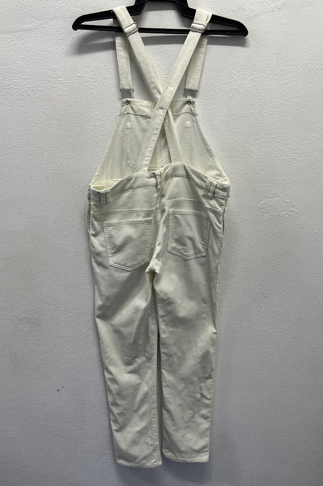 Japanese Brand VINTAGE JAPANESE BRAND CHIP CLIP WHITE OVERALLS Size 33" - 2 Thumbnail
