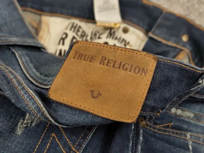True Religion True Religion Rocco Relaxed Skinny Distressed Denim Jeans Size US 31 - 7 Thumbnail