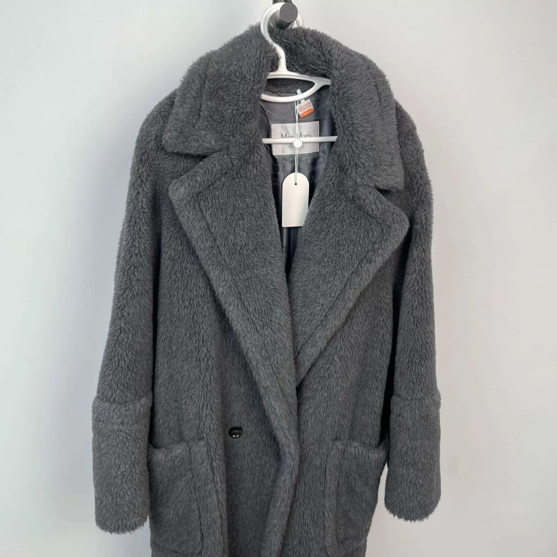 Max Mara MaxMara Teddy Bear Coat M Gray Size M / US 6-8 / IT 42-44 - 6 Thumbnail