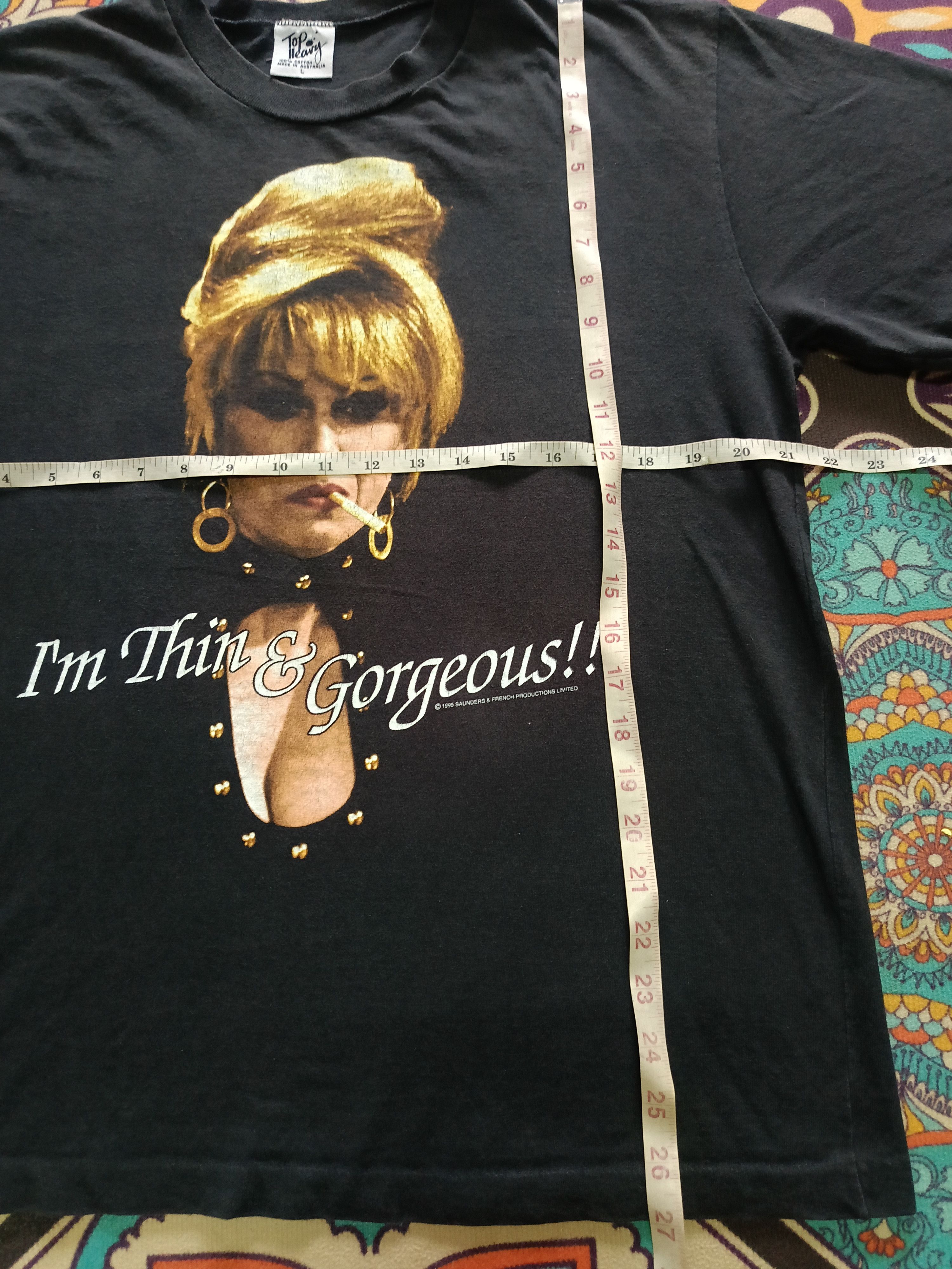 Vintage Vtg 90s Absolutely Fabulous movie film shirt Size US M / EU 48-50 / 2 - 6 Thumbnail