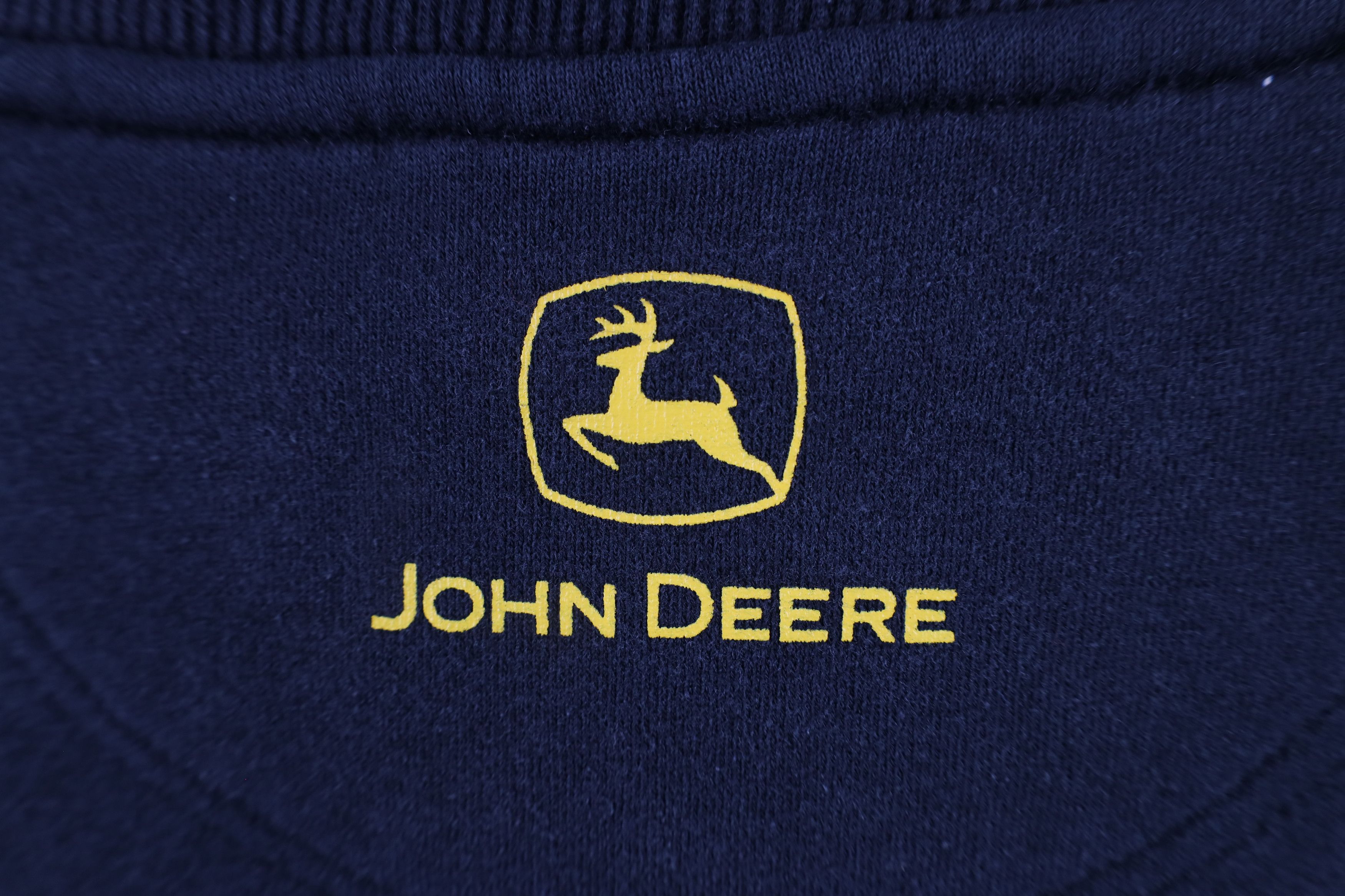 John Deere × Vintage Vintage John Deere Faded Spell Out Crewneck Sweatshirt Black Size US L / EU 52-54 / 3 - 5 Thumbnail