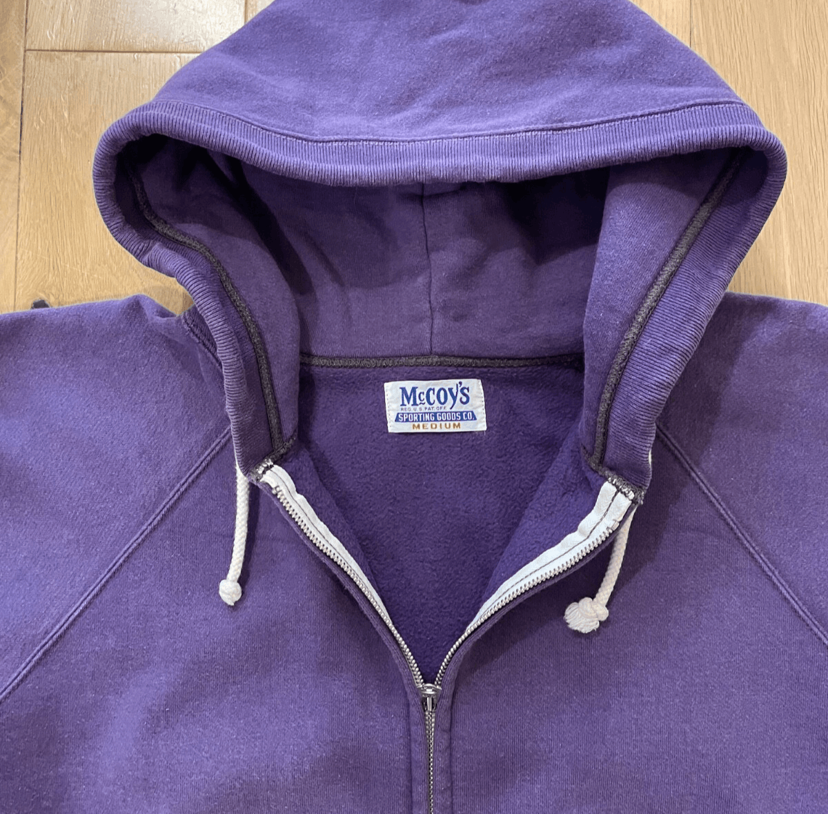 The Real McCoy's The Real McCoy's Full Zip Hooded Sweatshirt Purple Medium Size US M / EU 48-50 / 2 - 3 Thumbnail