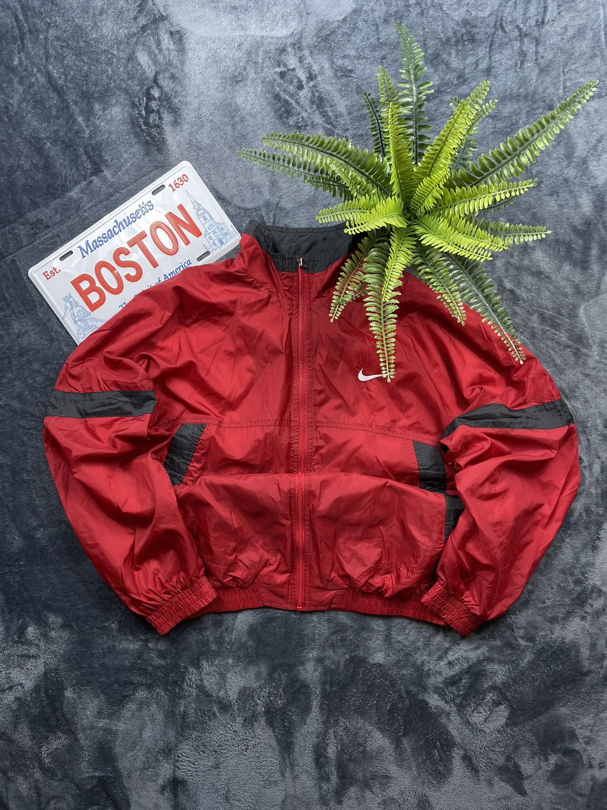 Nike × Vintage 🥊 NIKE VINTAGE SPELLOUT RETRO 90’S BOMBER JACKET Size US M / EU 48-50 / 2 - 2 Thumbnail