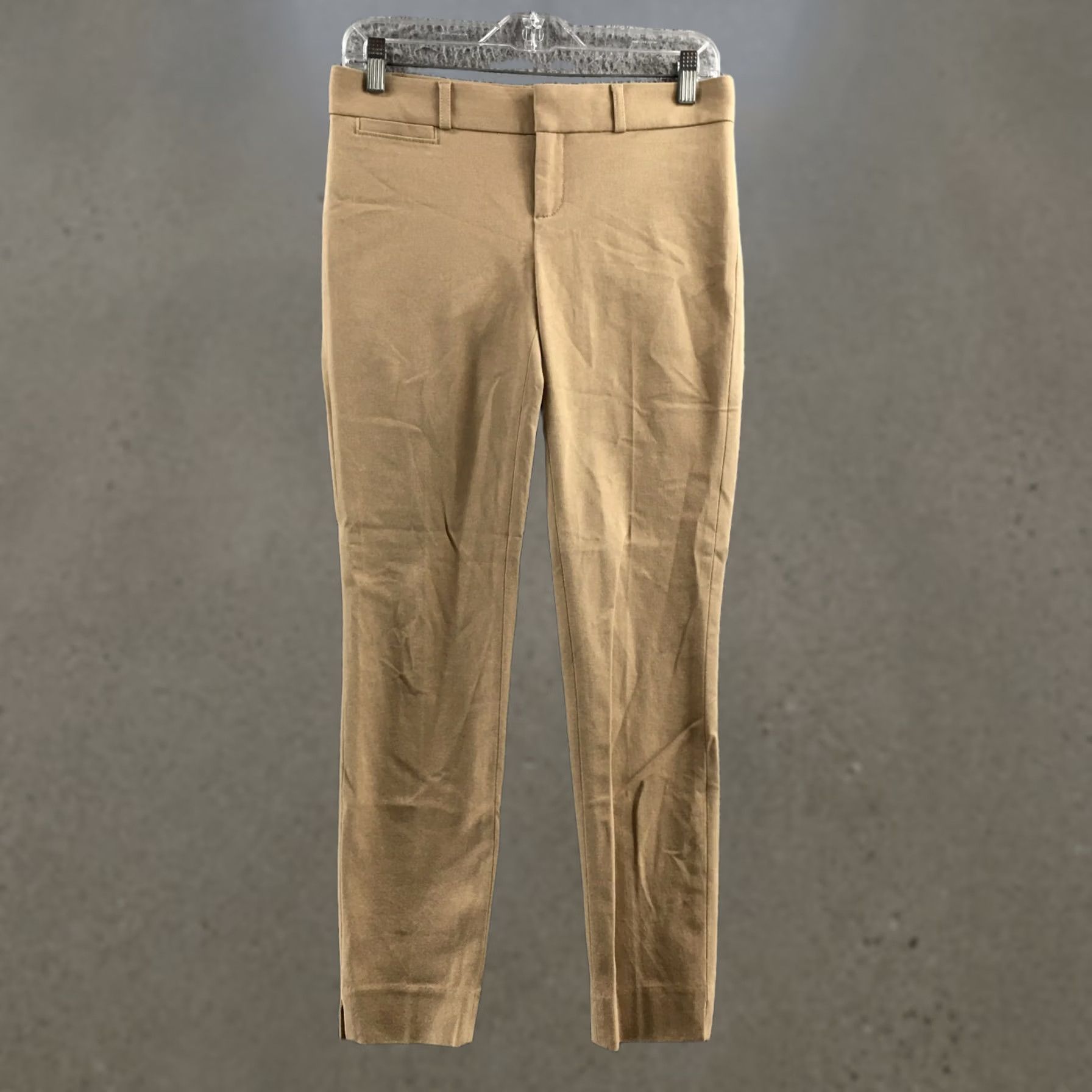 Banana Republic Banana Republic Sloan Fit Dress Pants Womens 0 Beige Low Rise Flat Front Zip Fly Pants Size 25" / US 0 / IT 36 - 1 Thumbnail