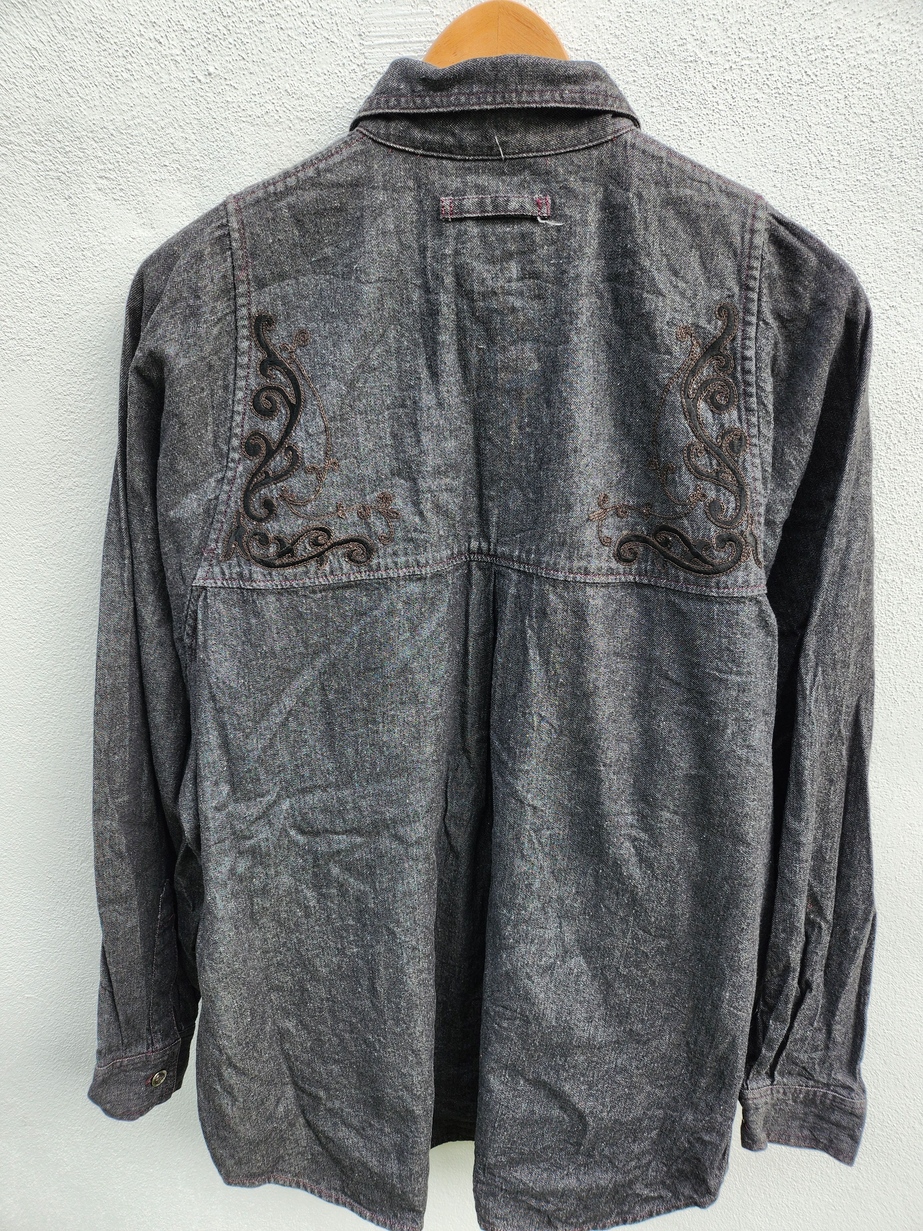 If Six Was Nine × Japanese Brand × Yoshiyuki Konishi FICCE JEANS by YOSHIYUKI KONISHI DENIM SHIRT Size US M / EU 48-50 / 2 - 8 Thumbnail