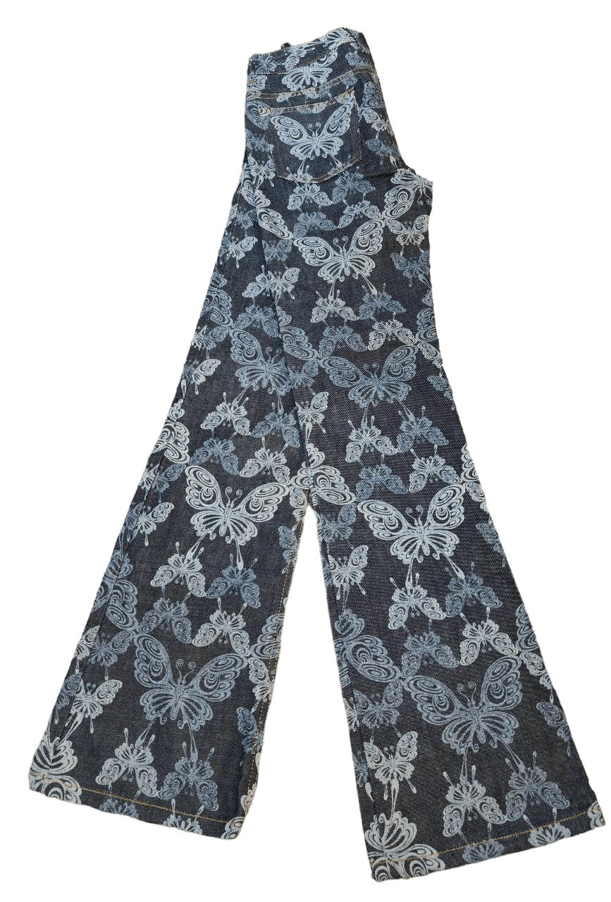 Hysteric Glamour ❎ Ozone Community Printed Flare Denim Size 26" / US 2 / IT 38 - 4 Thumbnail