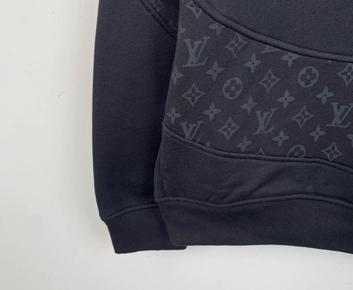 Louis Vuitton Louis Vuitton Lv Black Logo Cotton Hooded Long Sleeve Hoodie Size US L / EU 52-54 / 3 - 4 Thumbnail