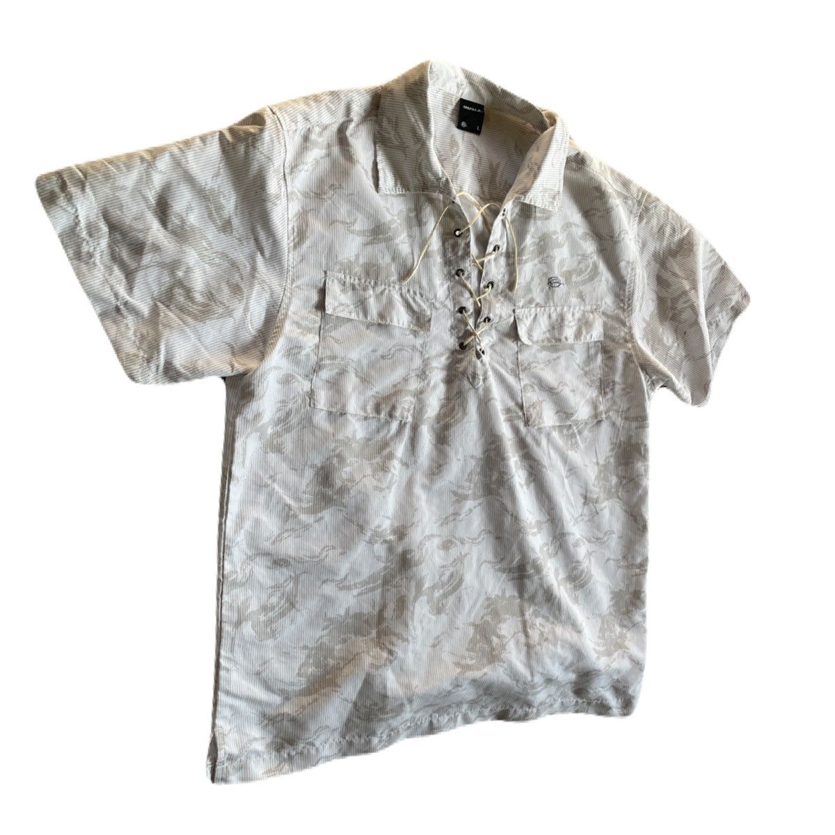 If Six Was Nine 2000s Japanese archive Lace-Up Gimmick Oversized Shirts Y2K Size US L / EU 52-54 / 3 - 3 Thumbnail
