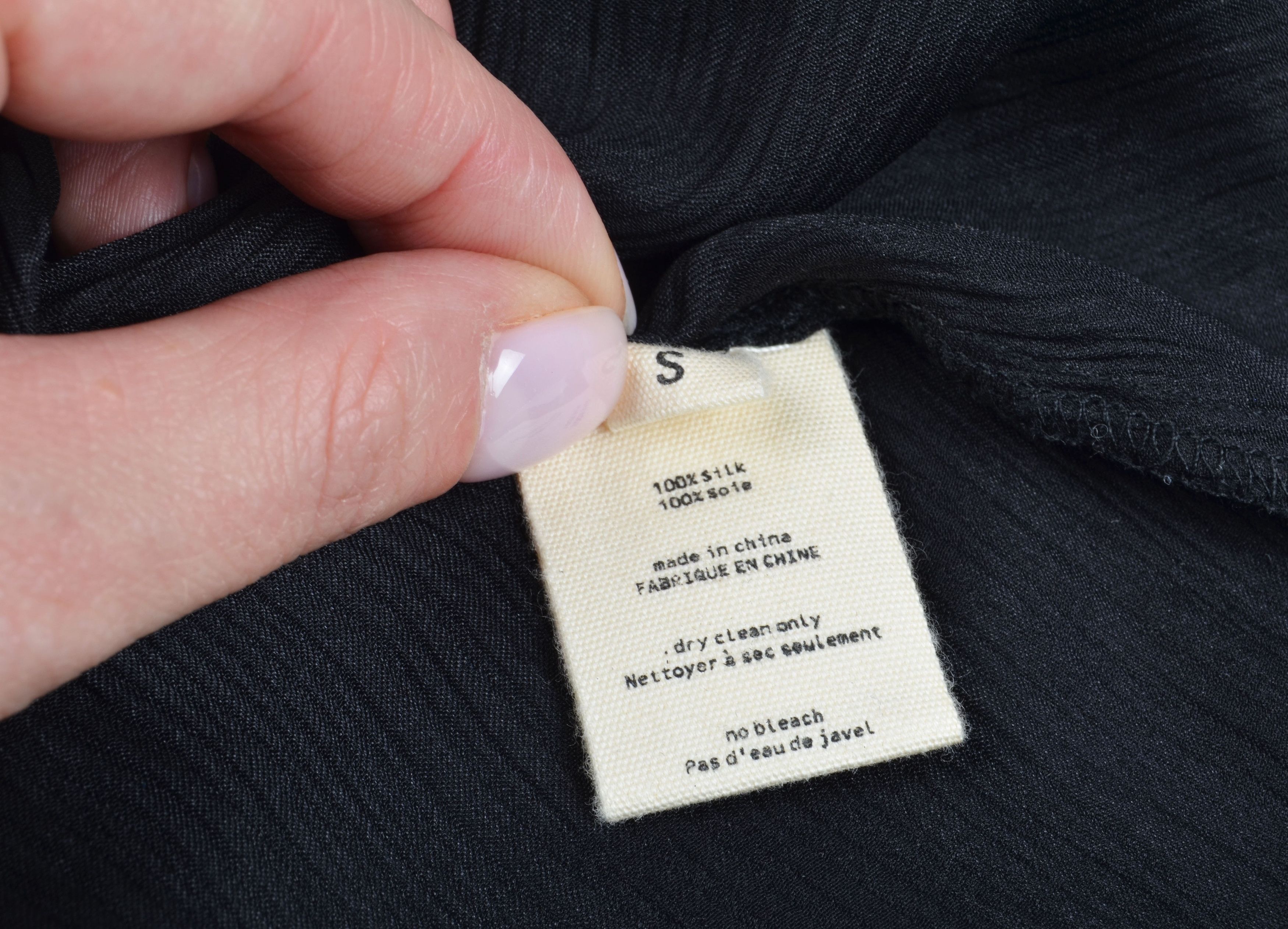 L'AGENCE Lagence Black 100% Silk Ruffle Sleeveless Top Blouse Size S / US 4 / IT 40 - 8 Thumbnail