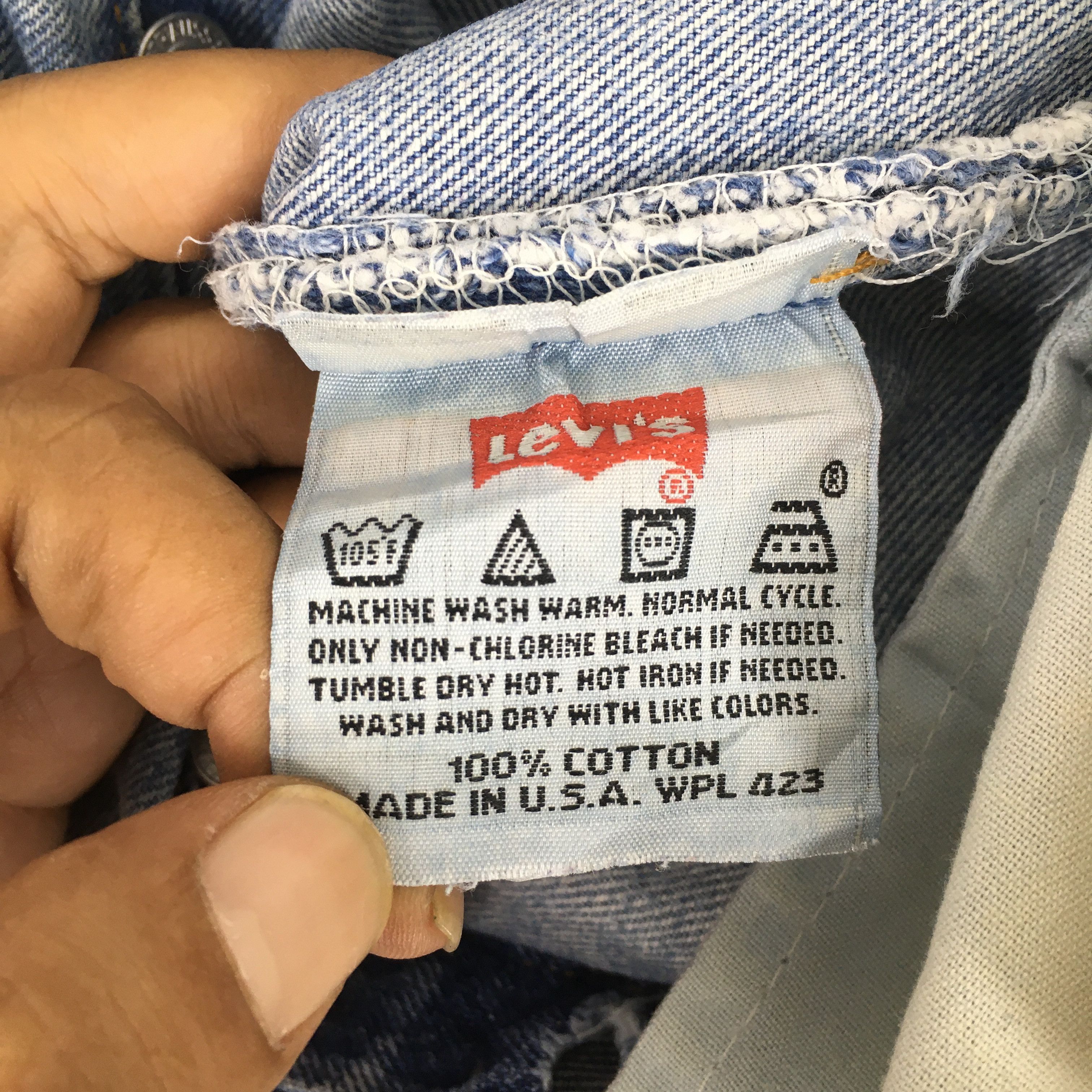 Levi's Size 34x30 Vintage 90s Levi's 501 Distressed Jeans S1430 Size US 34 / EU 50 - 13 Thumbnail