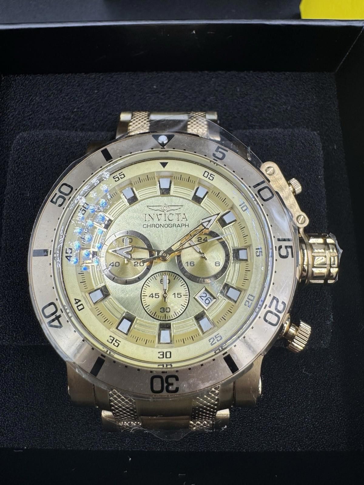Invicta INVICTA 52MN CHONOGRAPH GOLD 49226 Brand New In Box 100M Size ONE SIZE - 2 Thumbnail