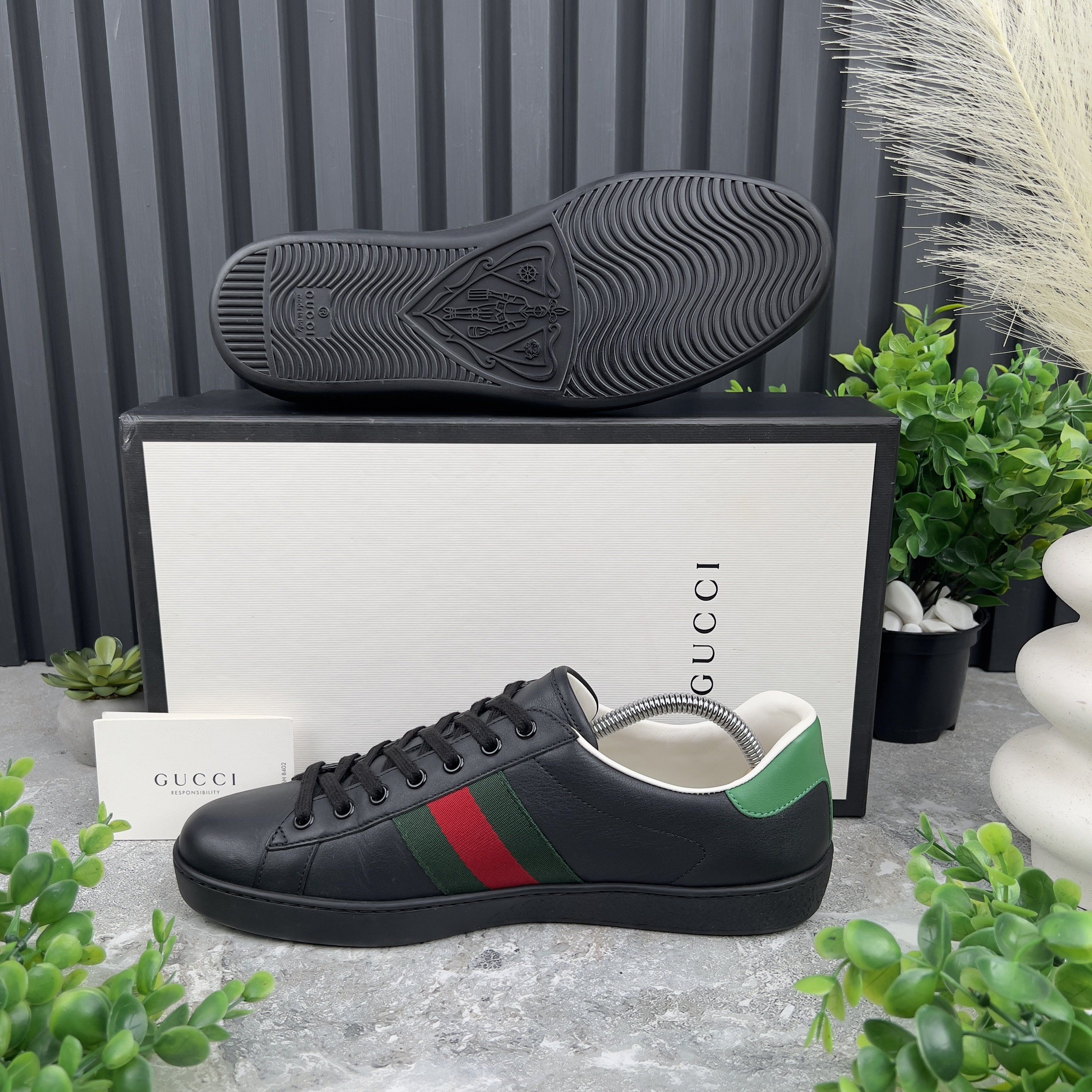 Gucci Ace Sneakers Web Freya Hartas Leather Size US 9.5 / EU 42-43 - 11 Thumbnail